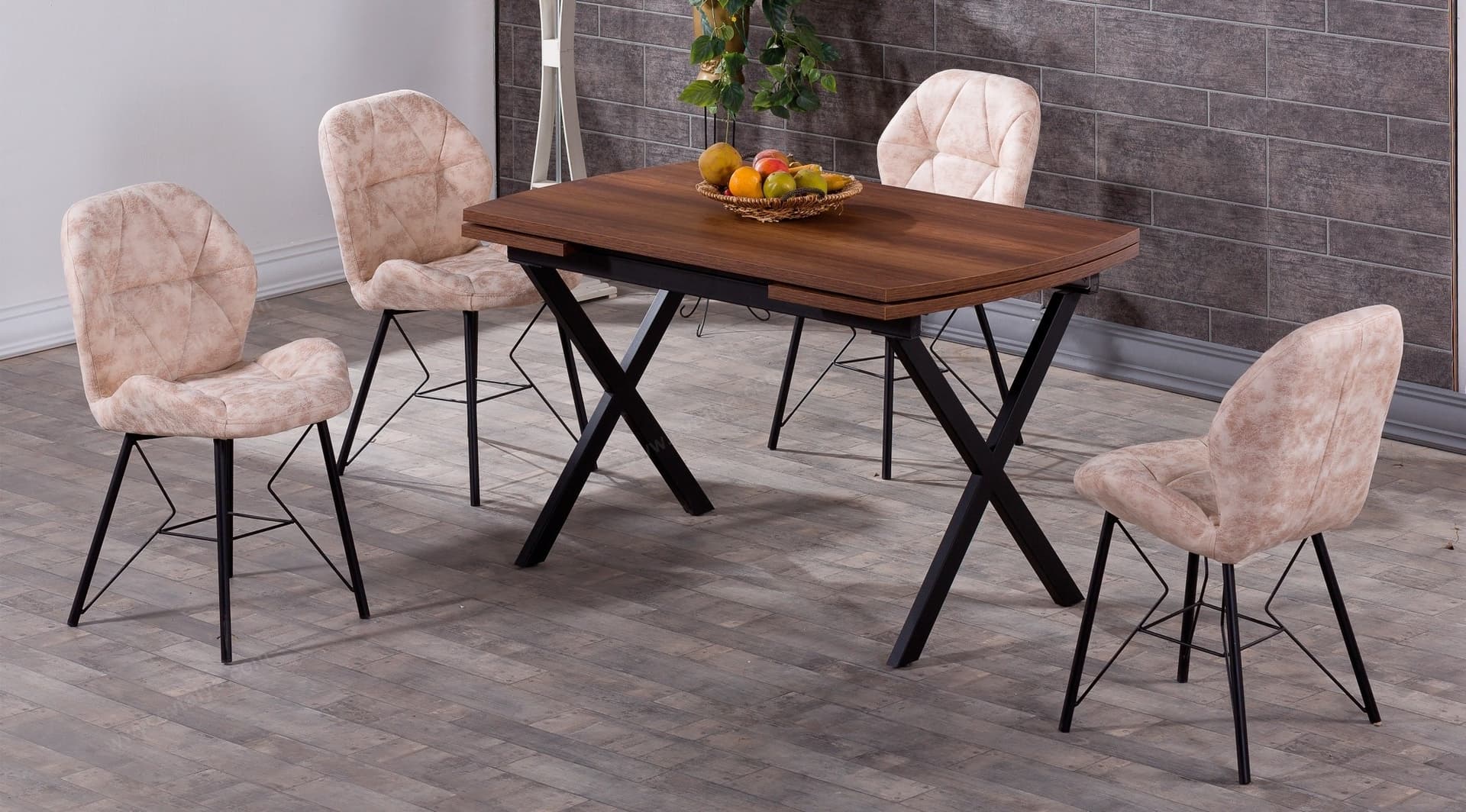 Malta Beyaz Modern Masa Takımı - Image 1