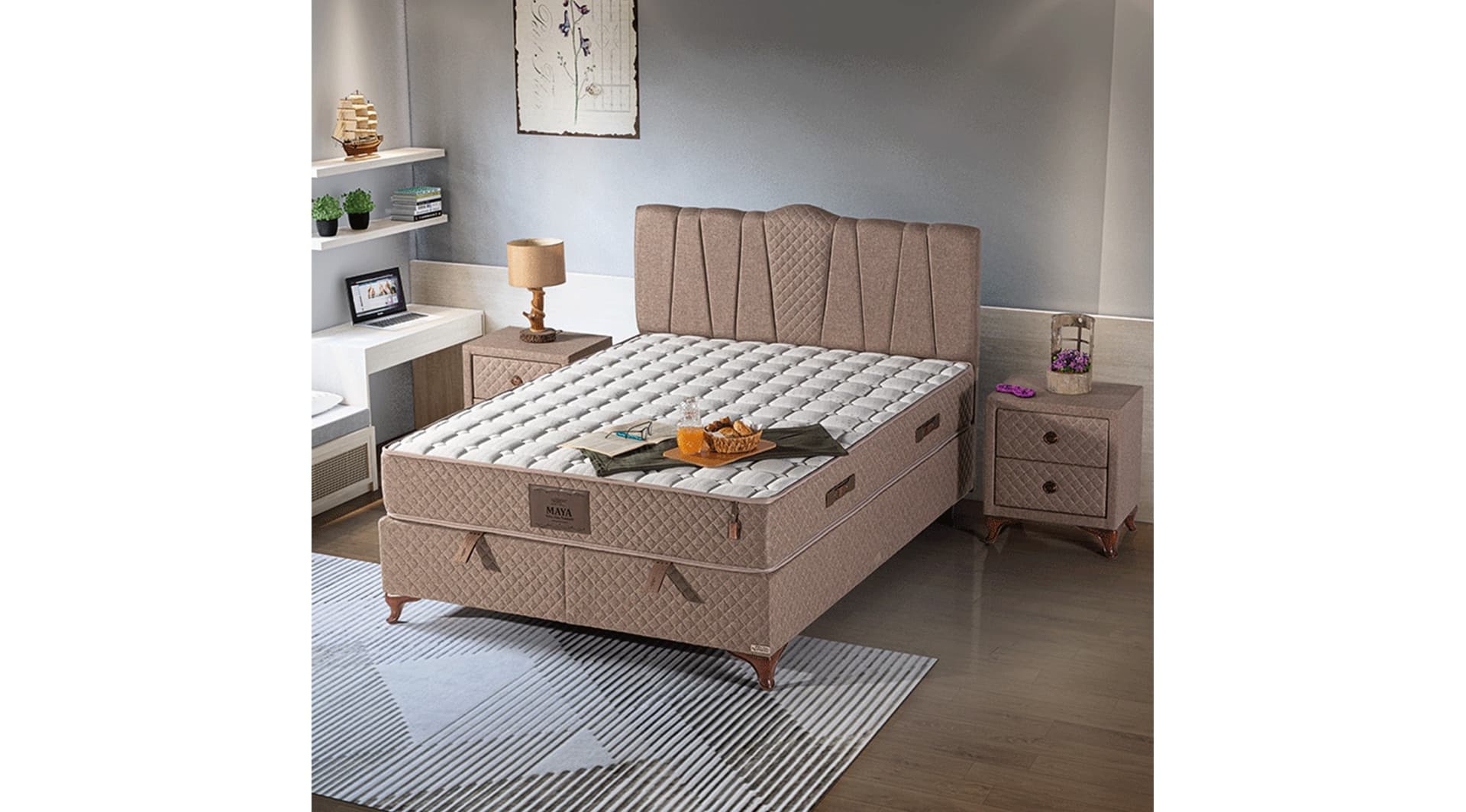 Maya 160x200 Baza Yatak Set 1