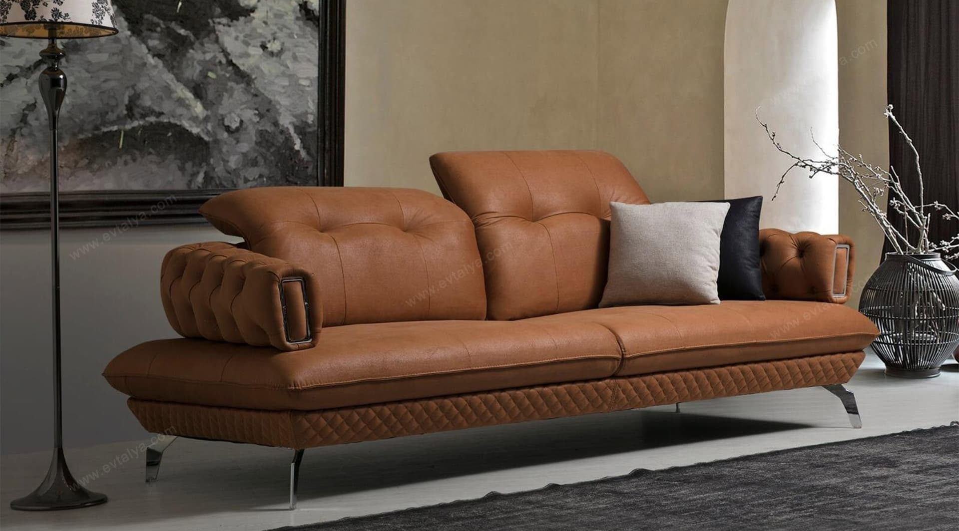 Milan Yataklı Modern Üçlü Koltuk - Image 1