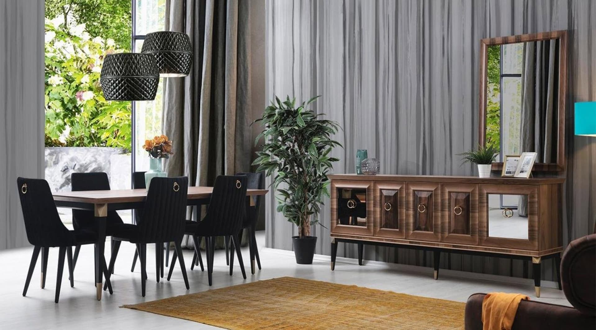 Monza Ahşap Yemek Odası Takımı - Image 1