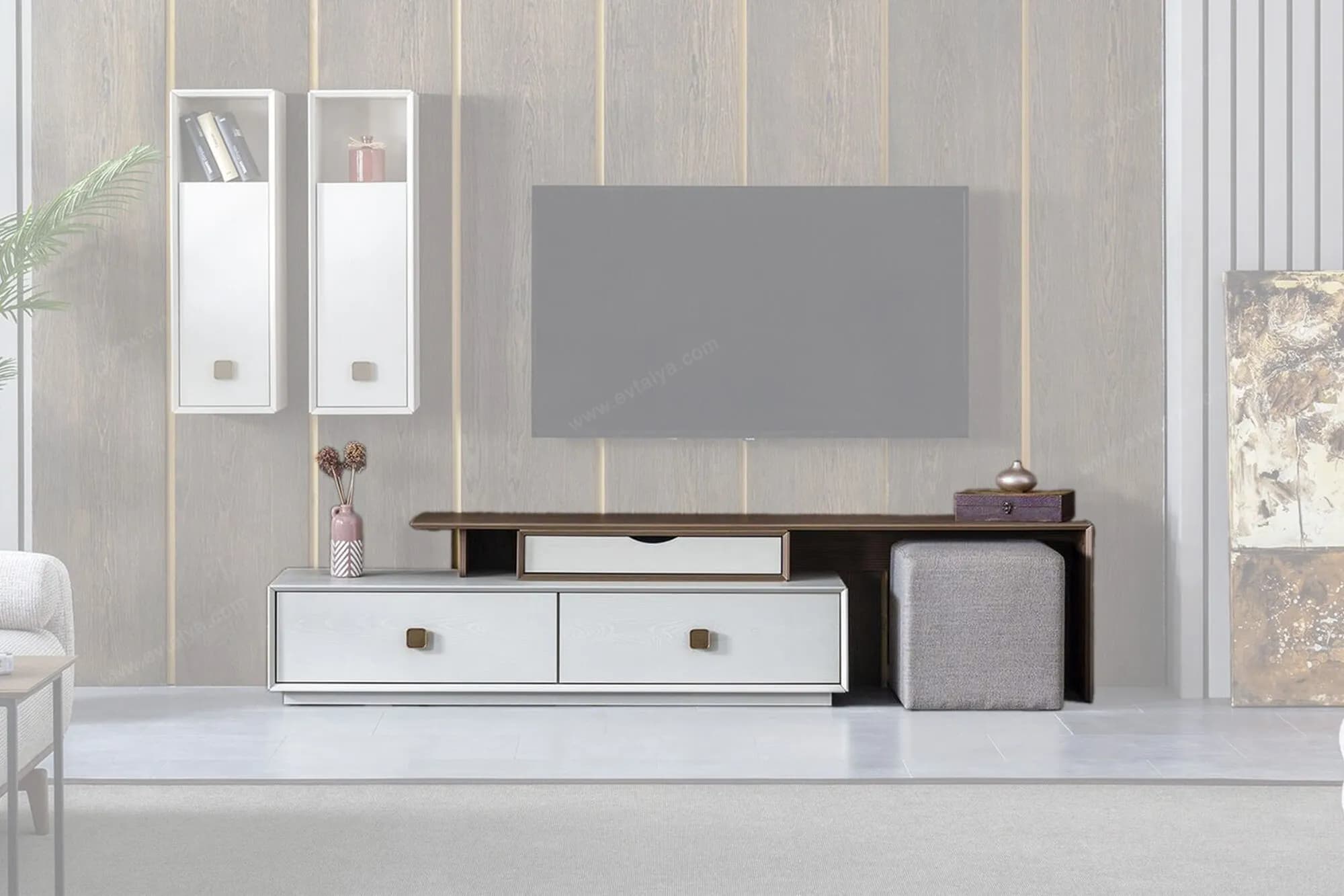 Orjin Puflu, Alt Blok TV Ünitesi - Image 1