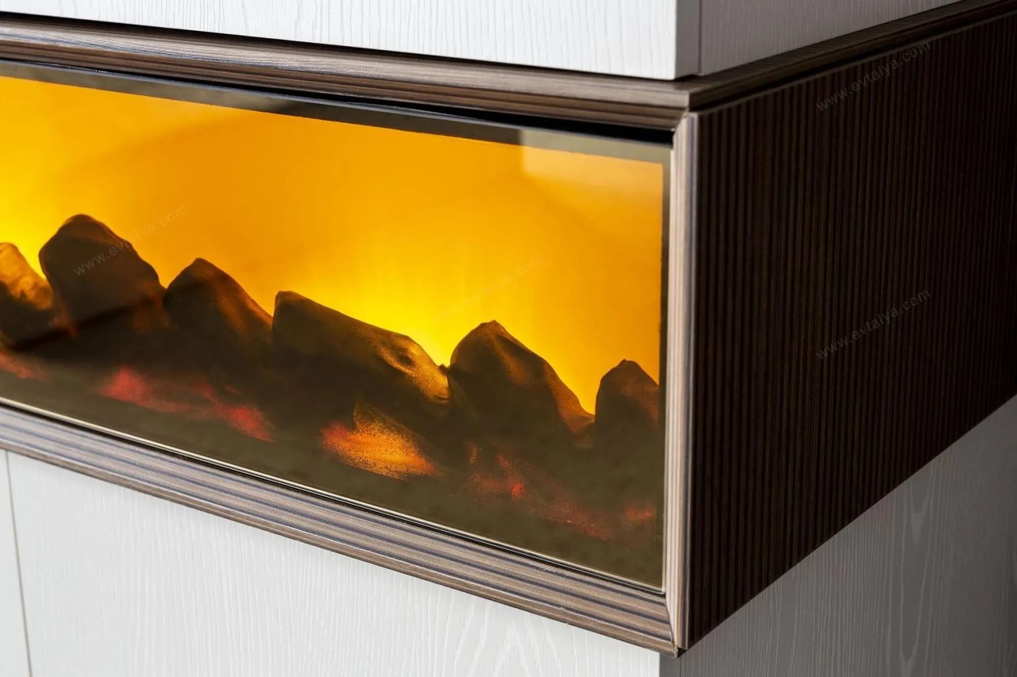 Orjin 6 Kapaklı, Şömineli Gardırop - Image 4