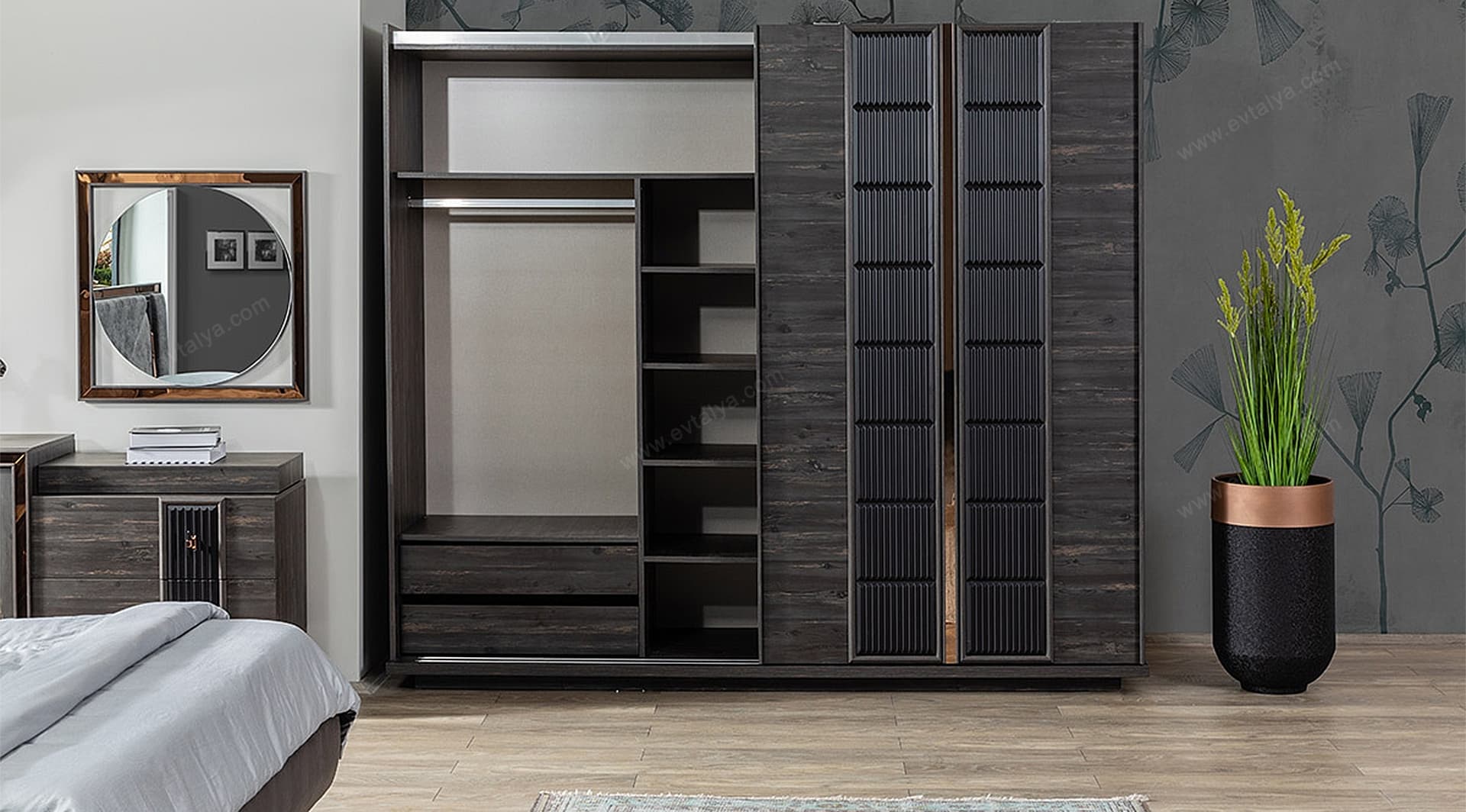 Oslo Modern Siyah Yatak Odası Takımı - Image 6