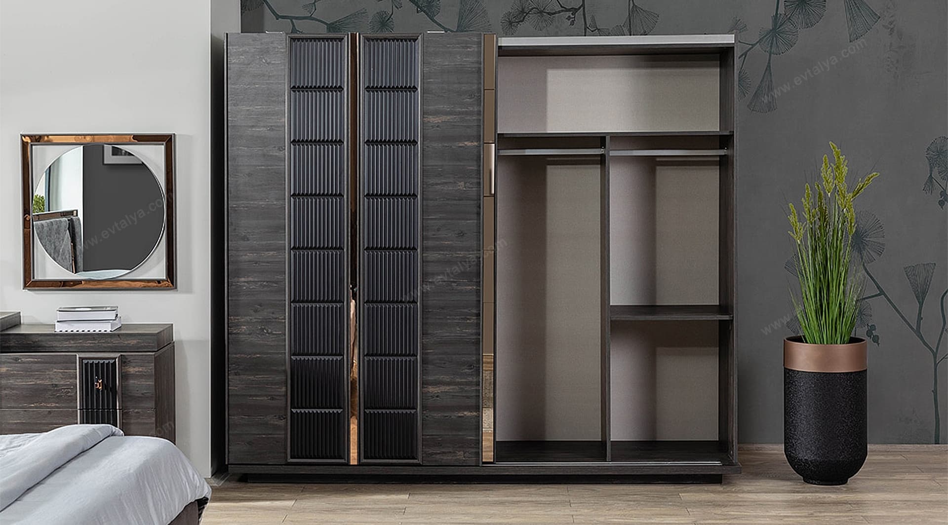 Oslo Modern Siyah Yatak Odası Takımı - Image 7