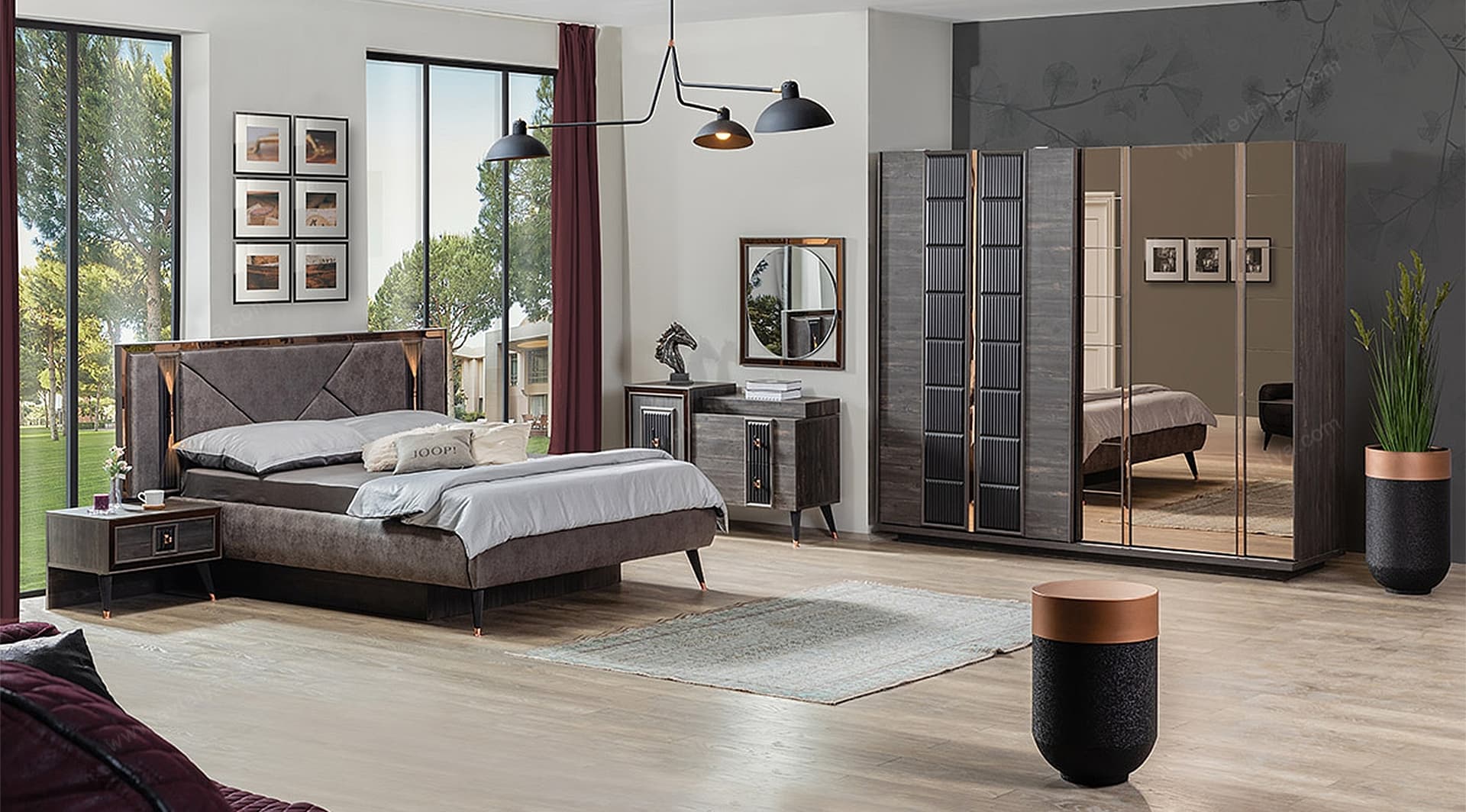 Oslo Modern Siyah Yatak Odası Takımı - Image 1