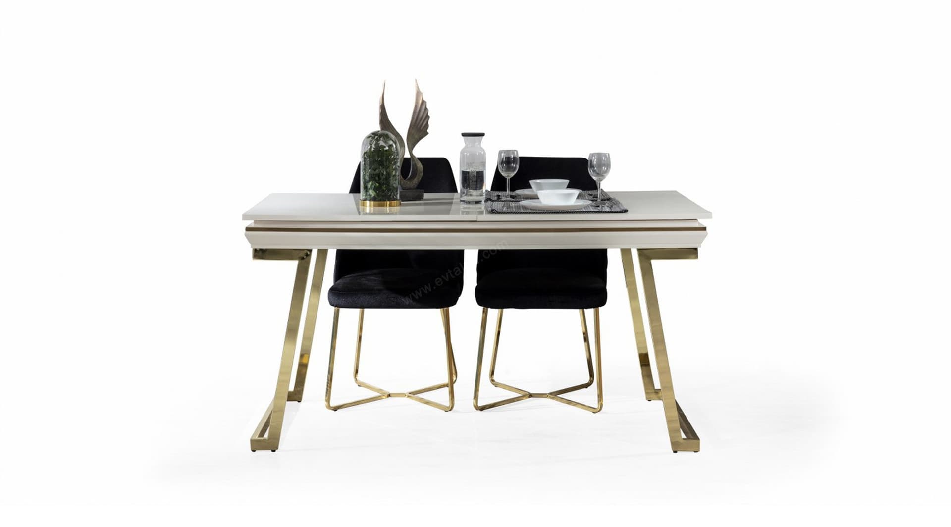 Palermo Beyaz Gold Masa - Image 1