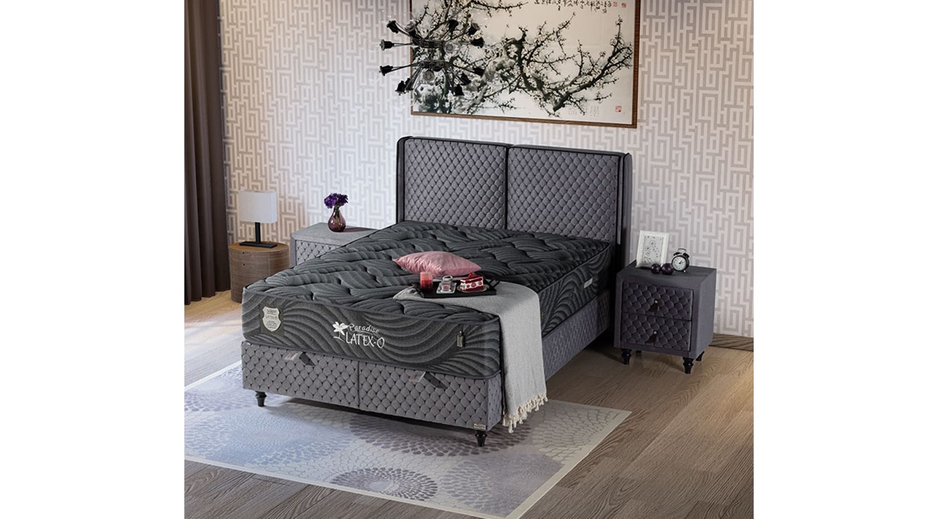 Paradise Latexo 160x200 Baza Yatak Set 1