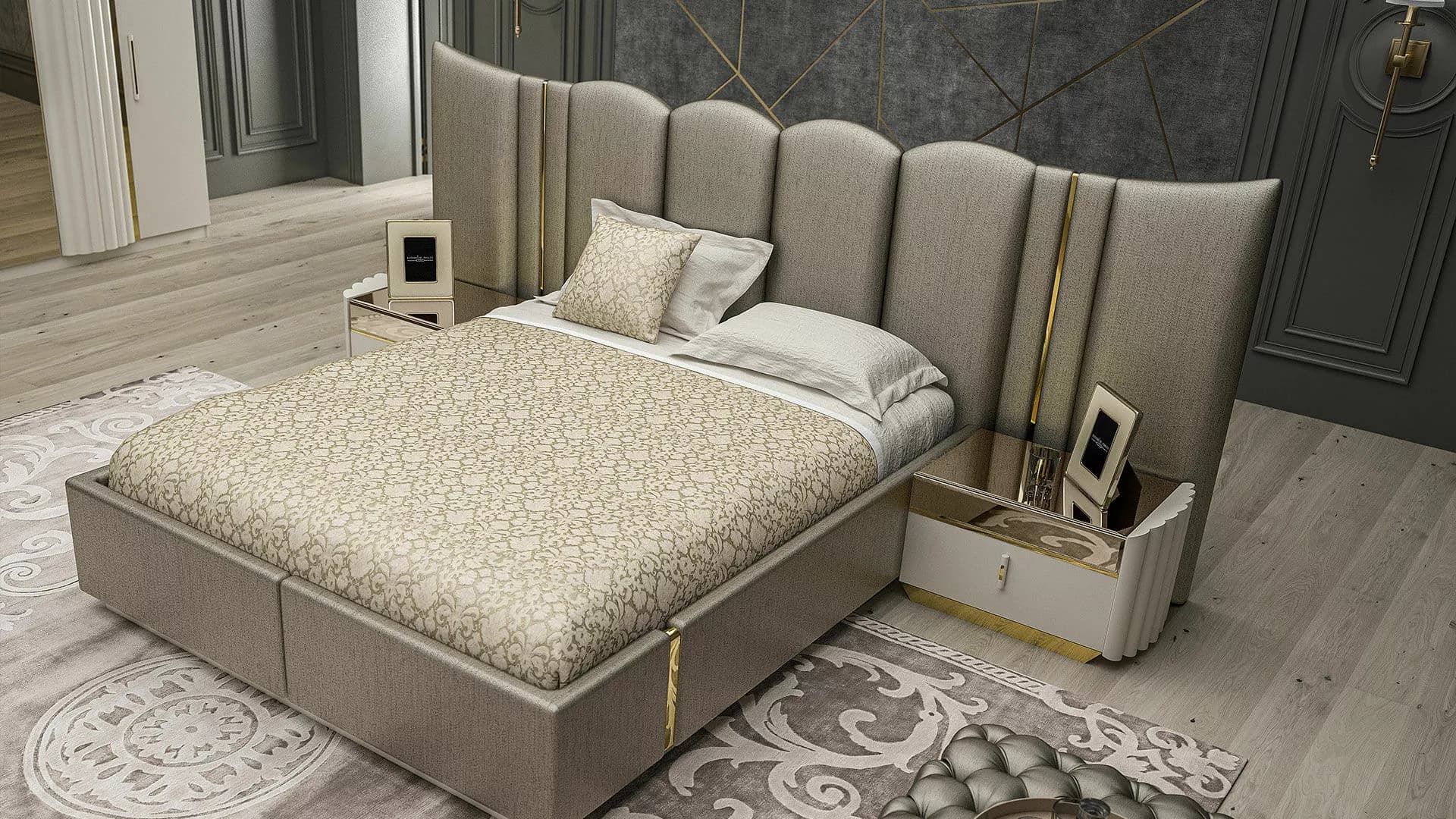 Peru Avangard Gold Yatak Odası Takımı - Image 2