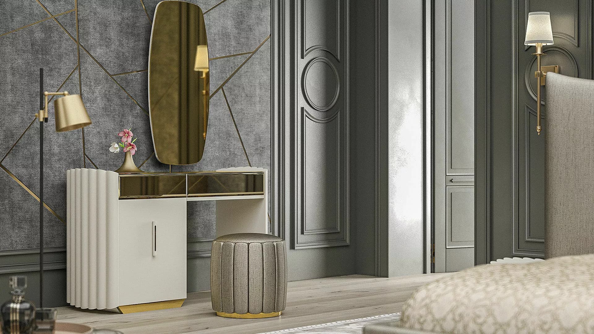 Peru Avangard Gold Yatak Odası Takımı - Image 4