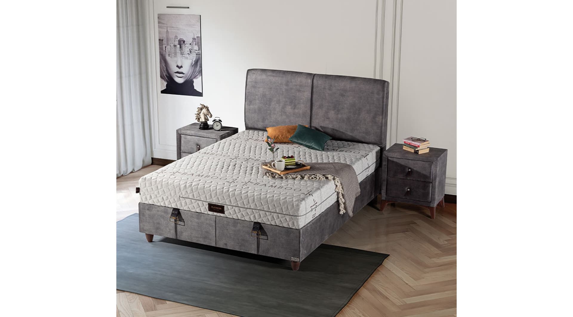 Platinium 160x200 Baza Yatak Set - Image 1