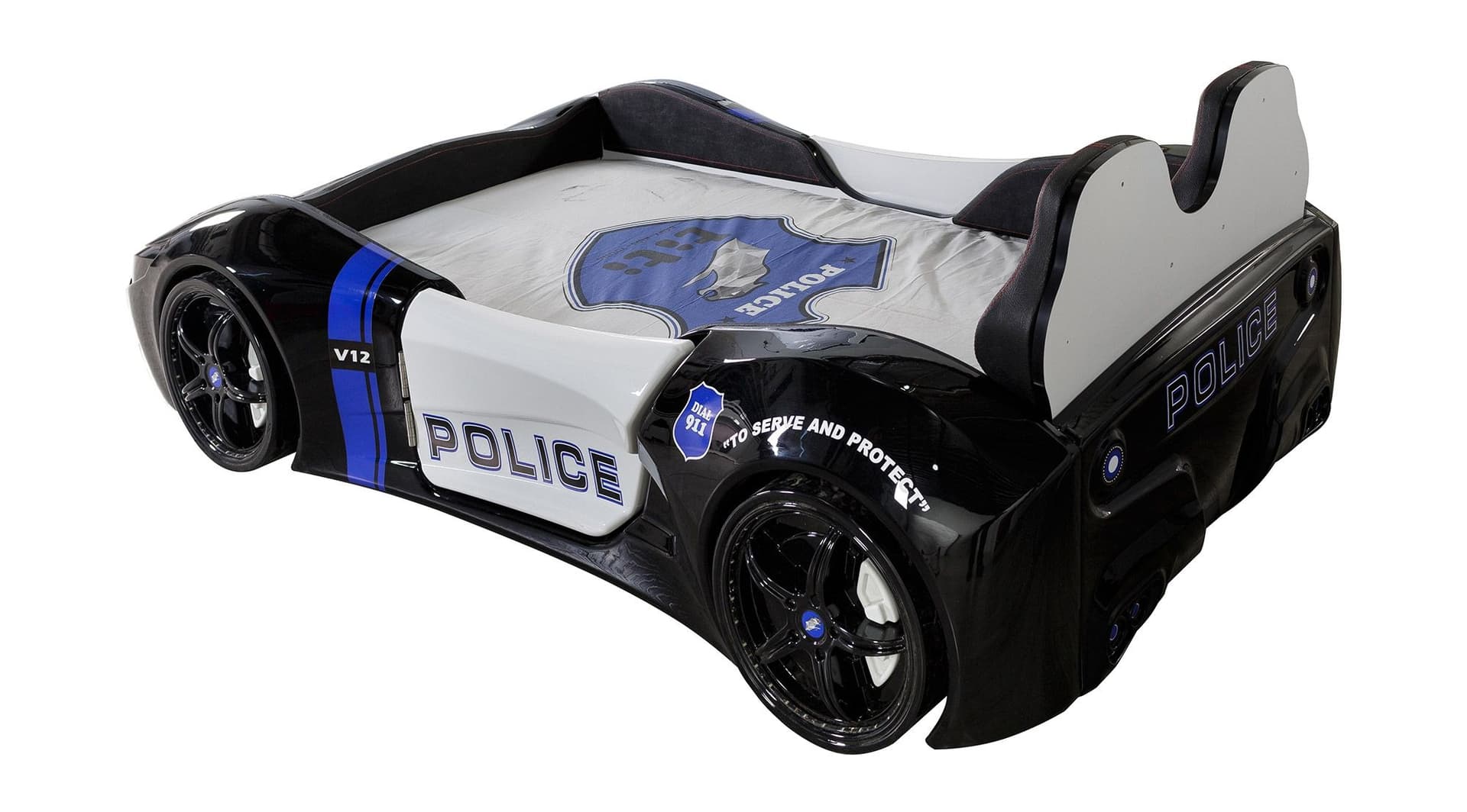 Police Modern Gri Beyaz Çocuk Odası - Image 6