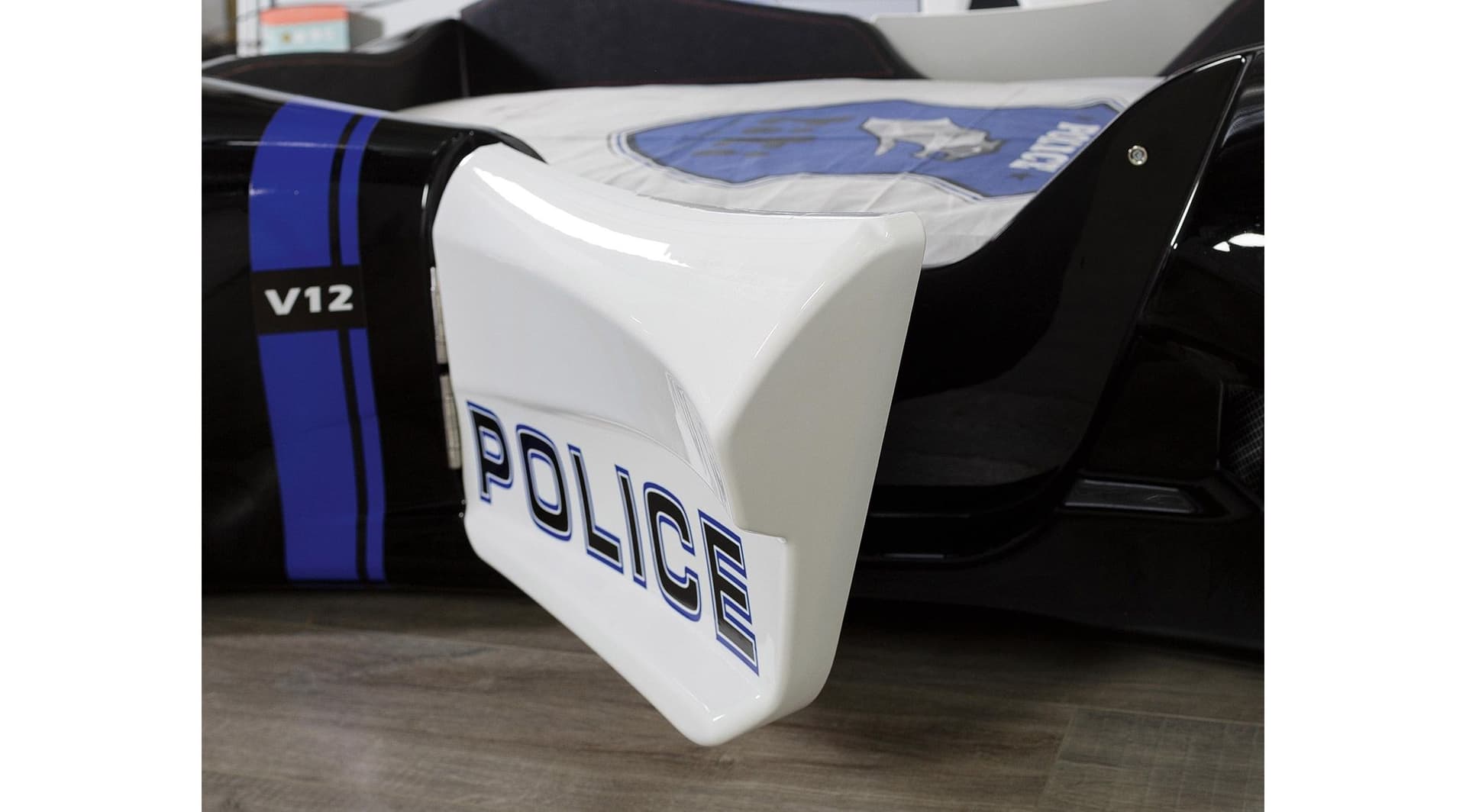 Police Modern Gri Beyaz Çocuk Odası - Image 7