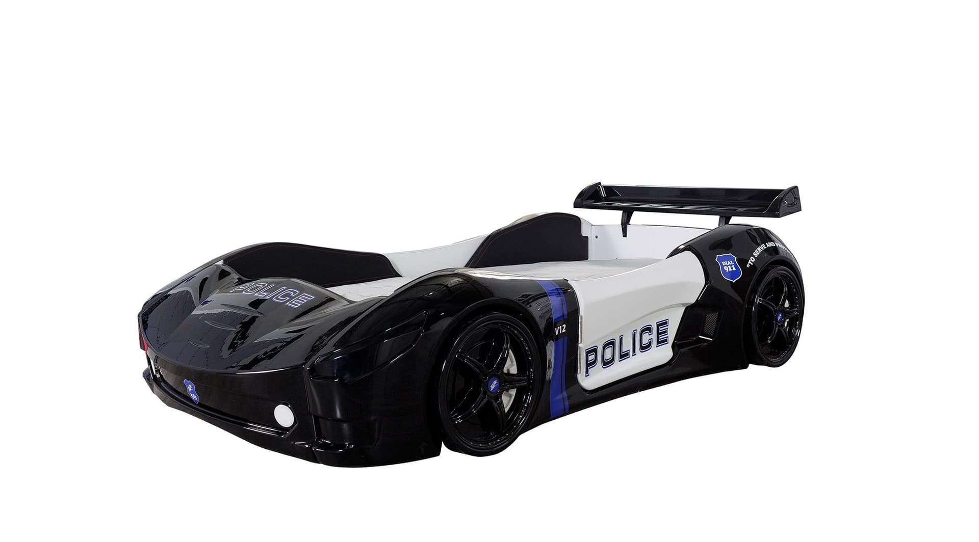 Police Modern Gri Beyaz Çocuk Odası - Image 10
