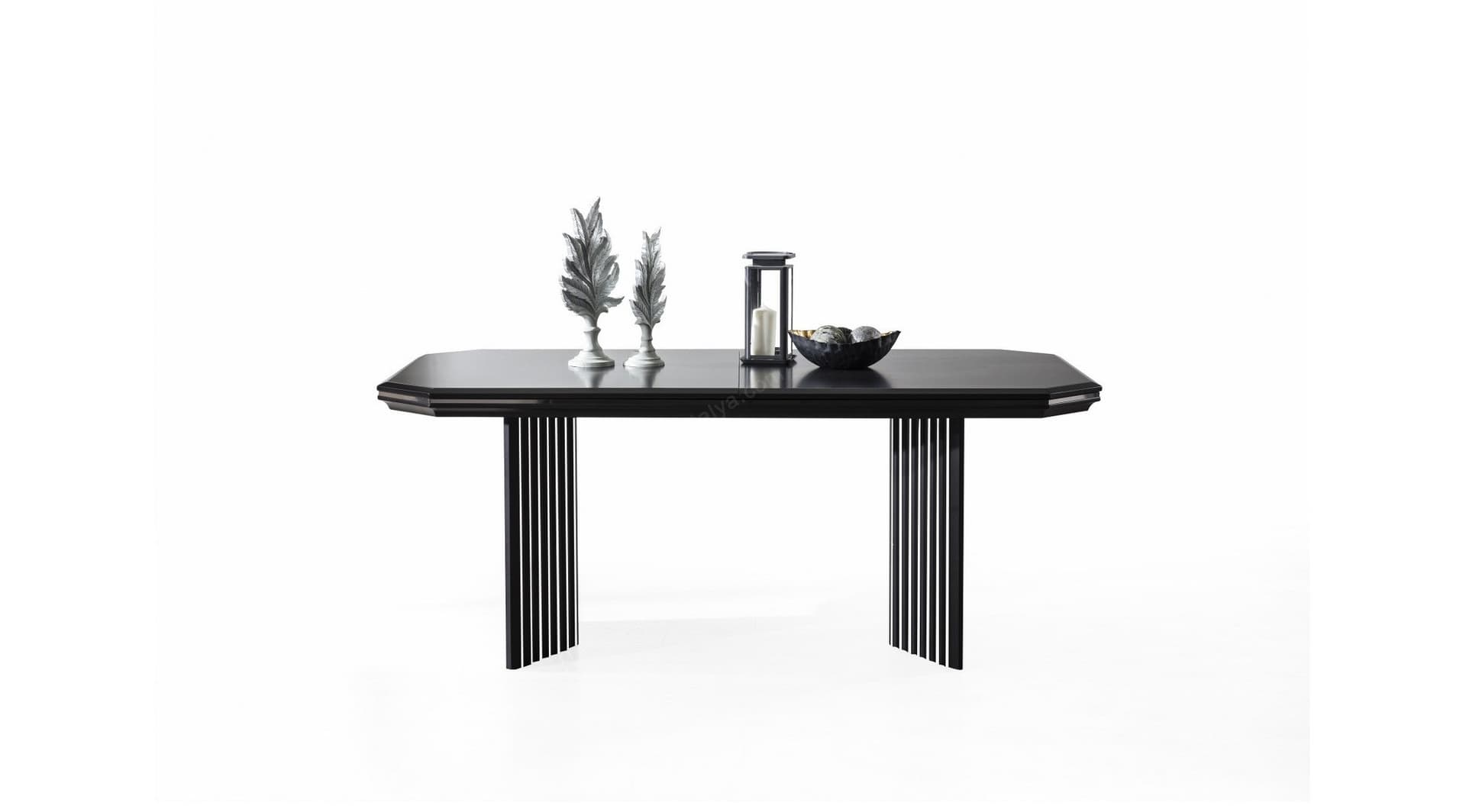 Roma Art Deco Siyah Masa - Image 1