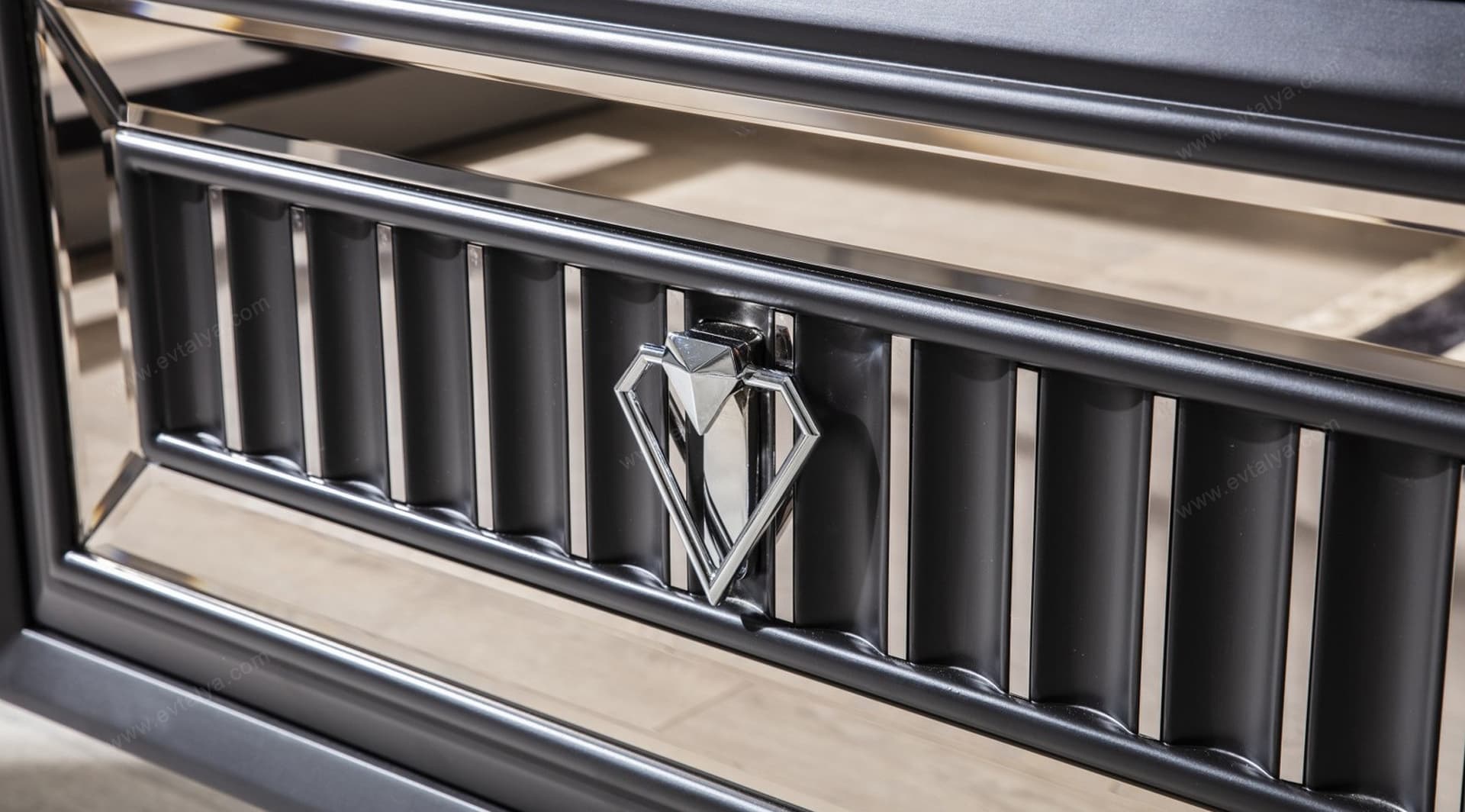 Roma Art Deco Siyah Tv Ünitesi 4