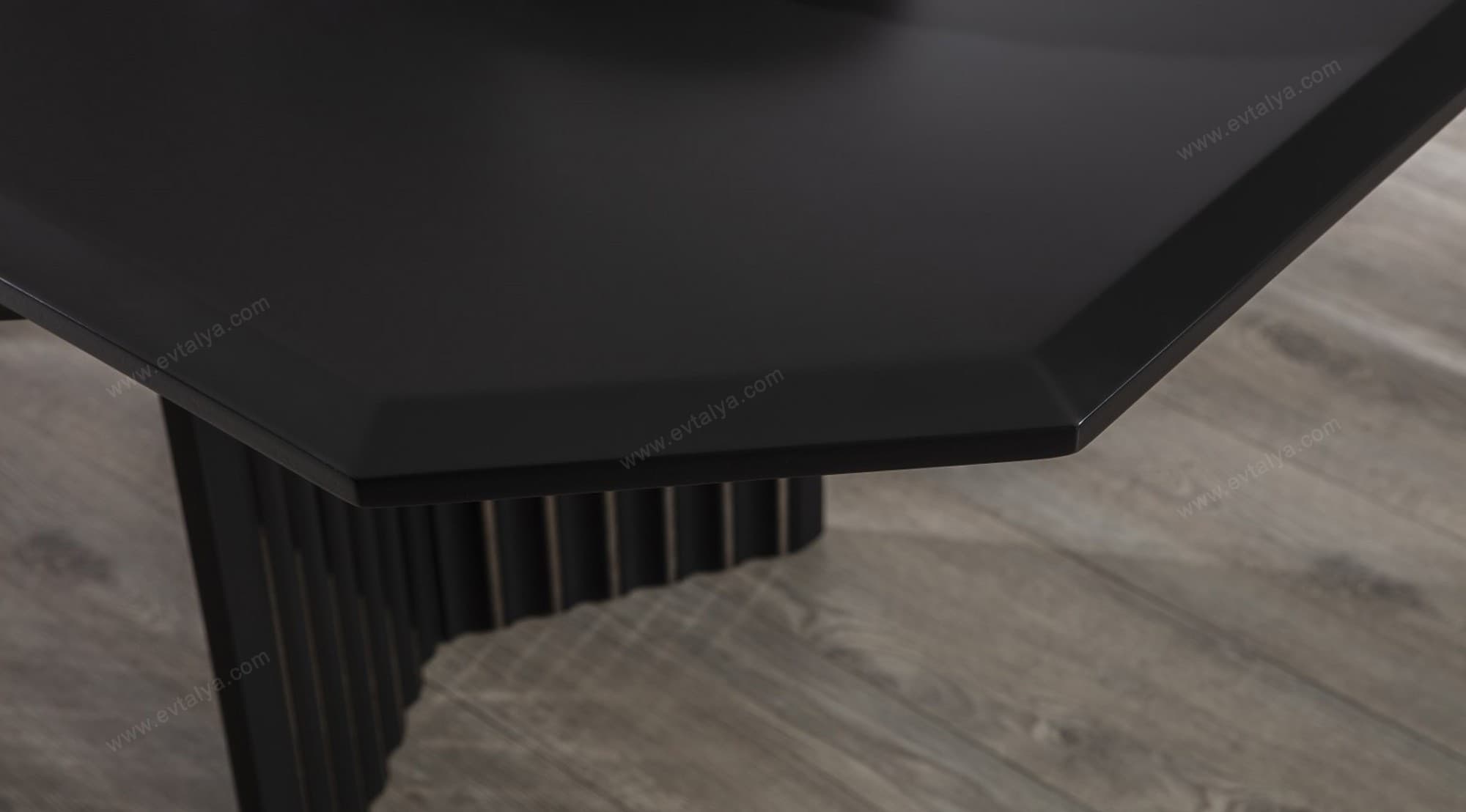 Roma Art Deco Siyah Yemek Odası Takımı - Image 10