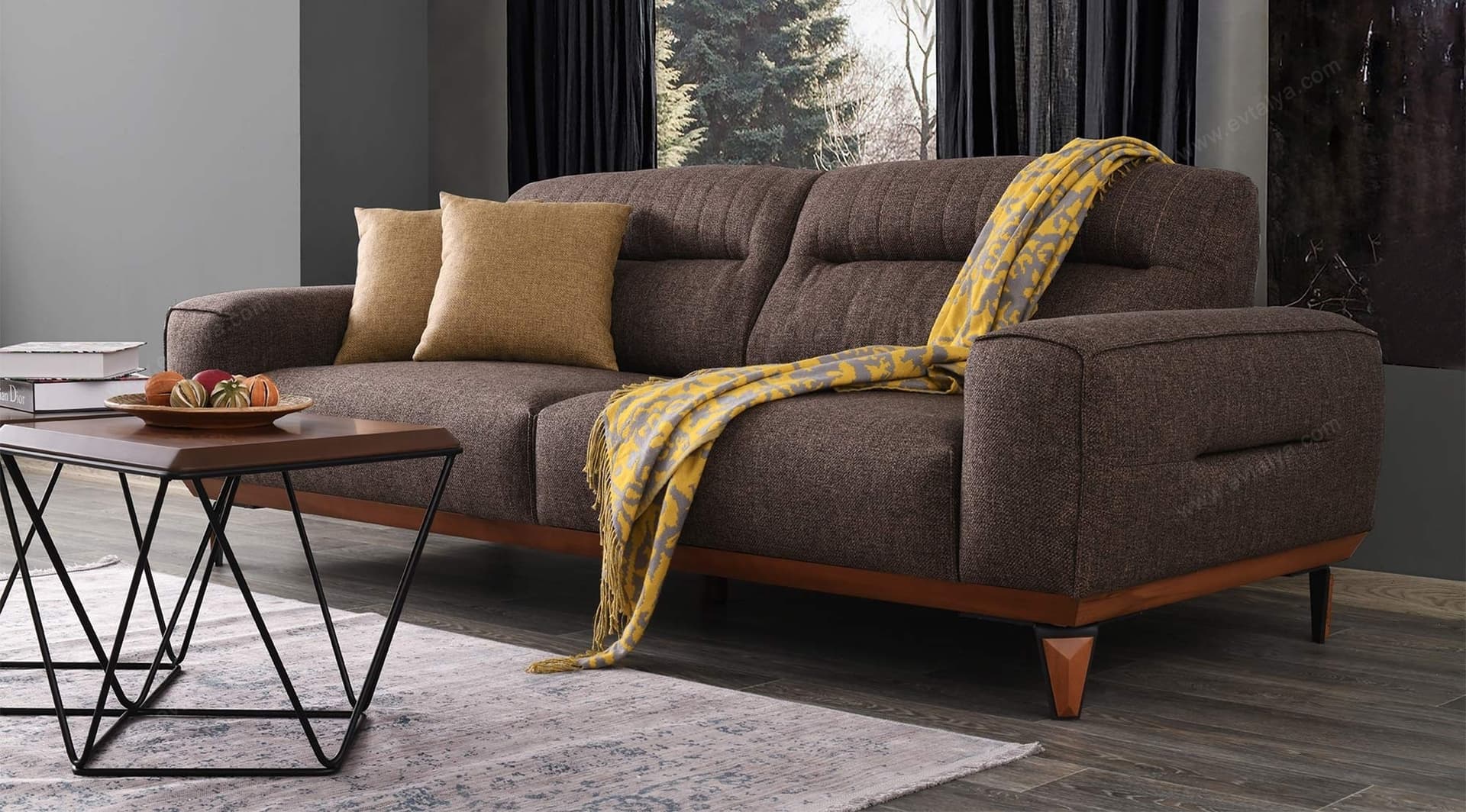 Royal Modern Kahve Koltuk Takımı - Image 2