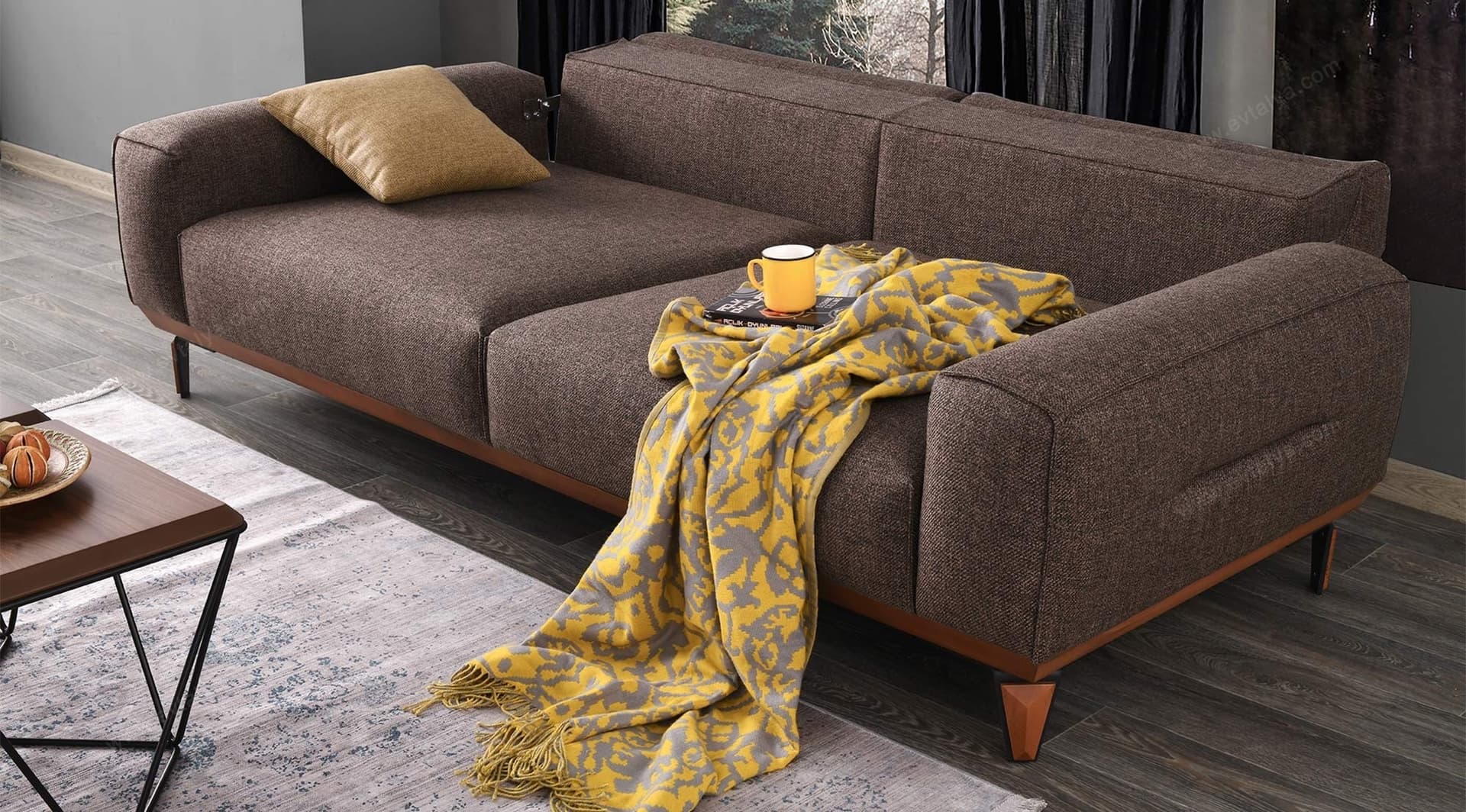 Royal Modern Kahve Koltuk Takımı - Image 5