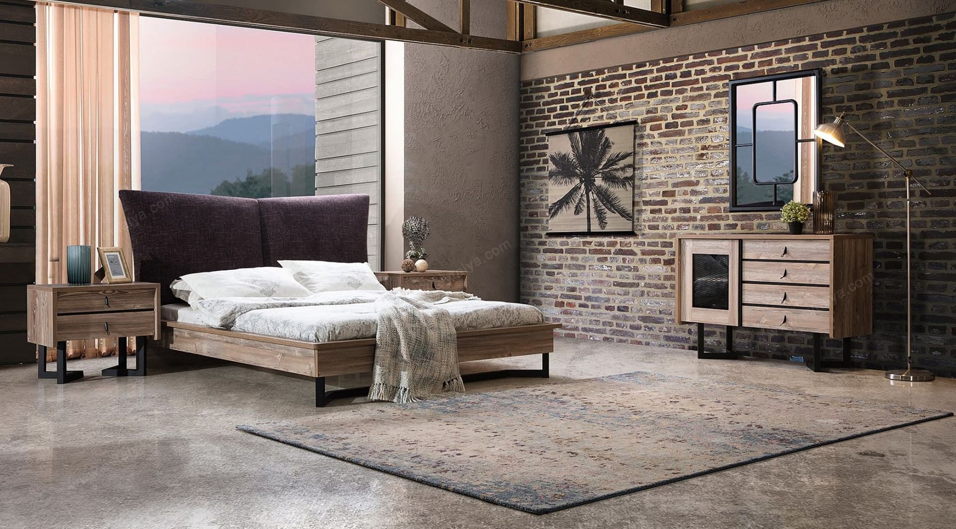 Rustik Modern Yatak Odası Takımı - Image 3