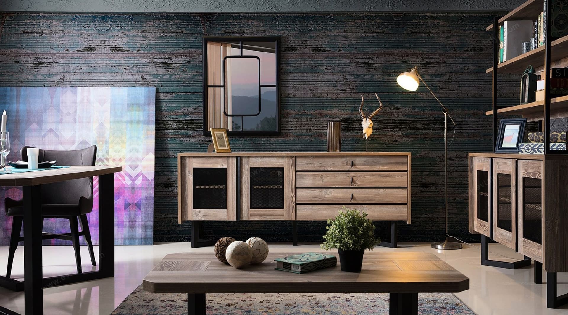 Rustik Modern Yemek Odası Takımı 3