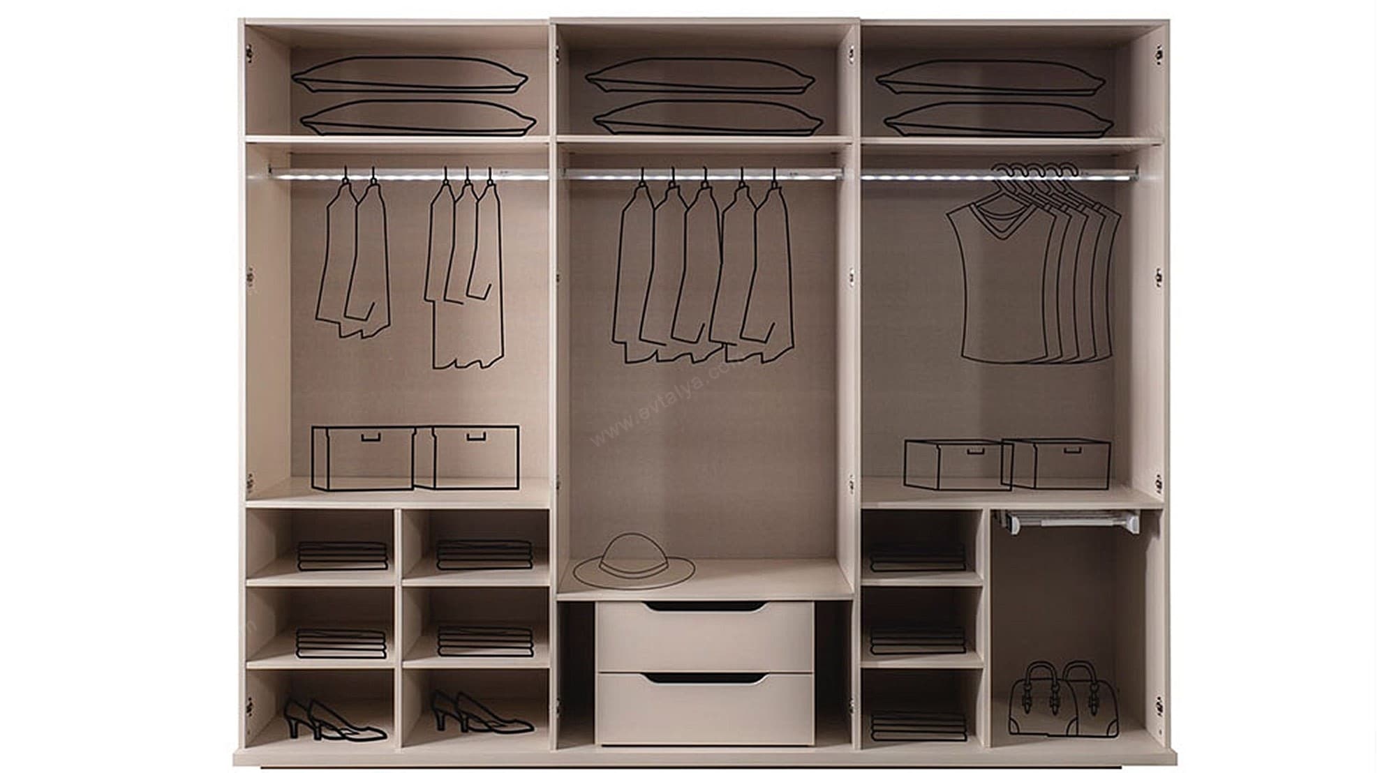 Safir Modern Gardırop - Image 2