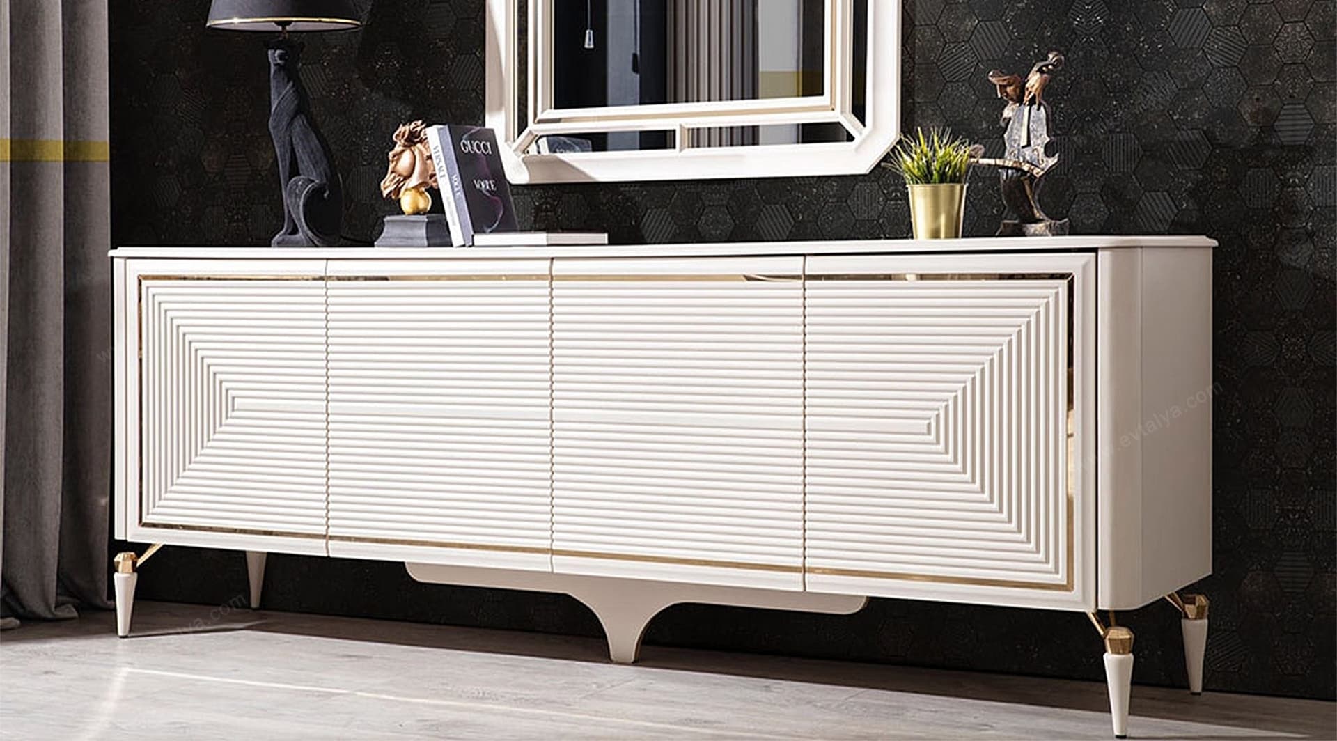 Safir Modern Aynalı Konsol - Image 2