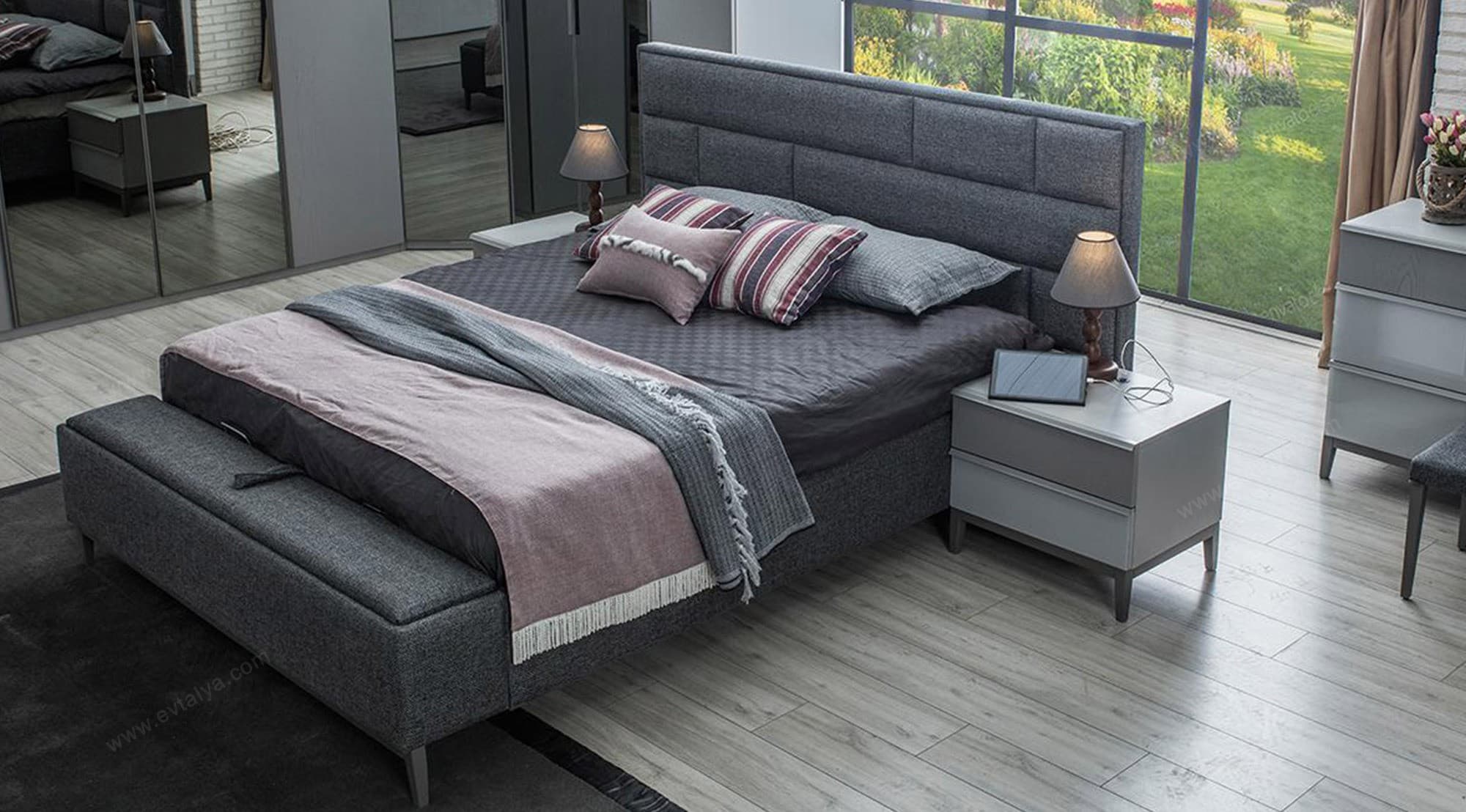 Salda Sürgülü Tv'li Yatak Odası Takımı - Image 3