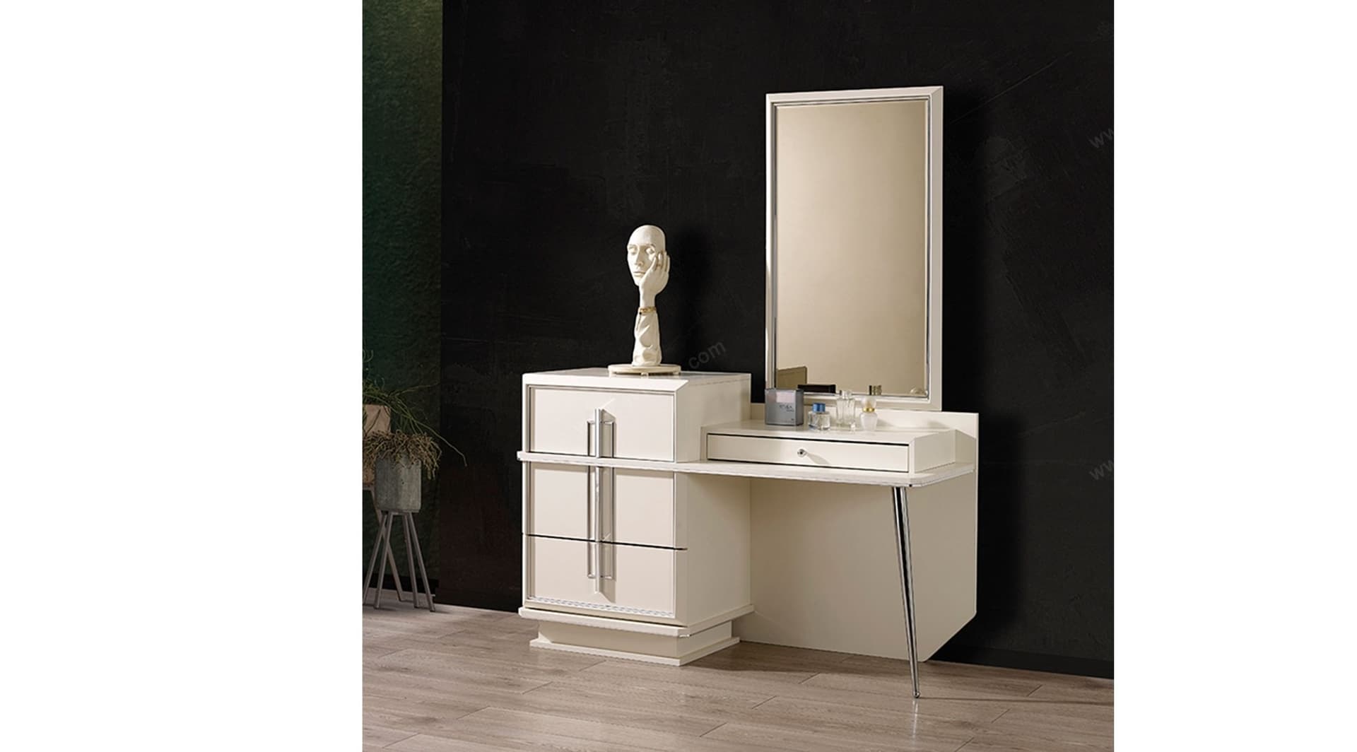 Silver Beyaz Modern Yatak Odası Takımı - Image 5