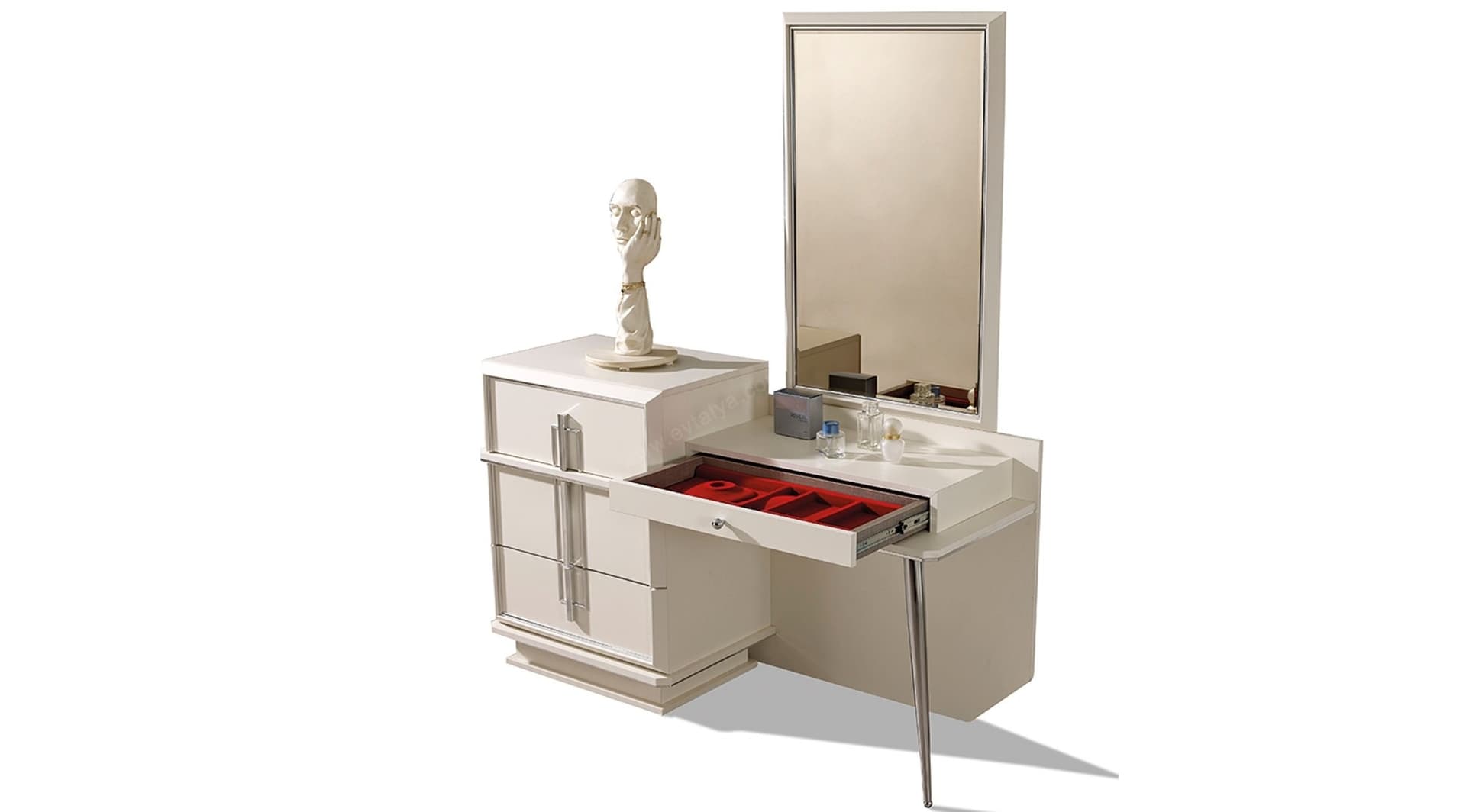 Silver Beyaz Modern Yatak Odası Takımı - Image 3