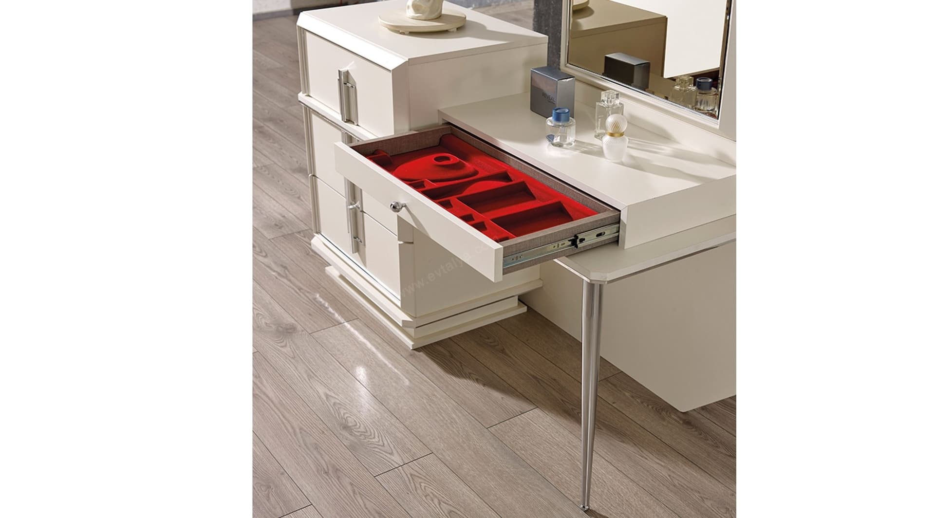 Silver Beyaz Modern Yatak Odası Takımı - Image 6