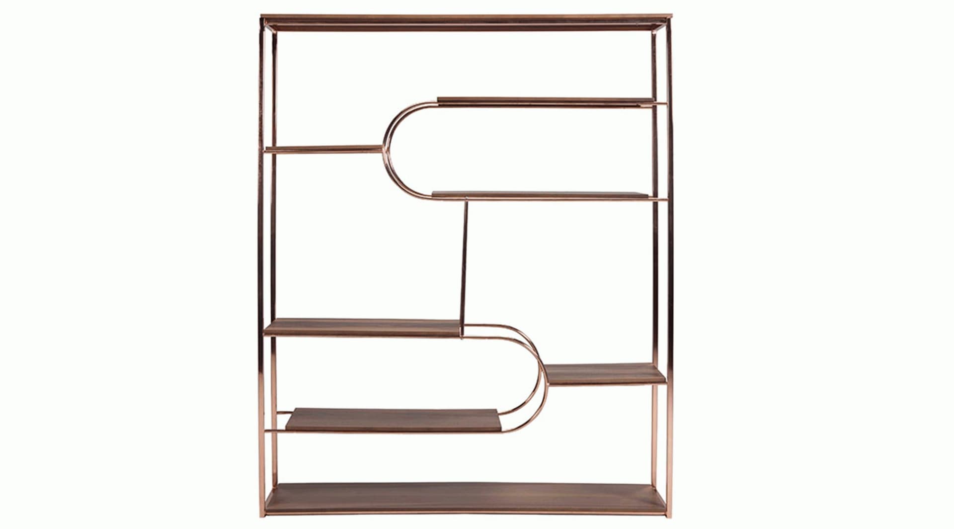Sisley Gold Metal Kitaplık - Image 1