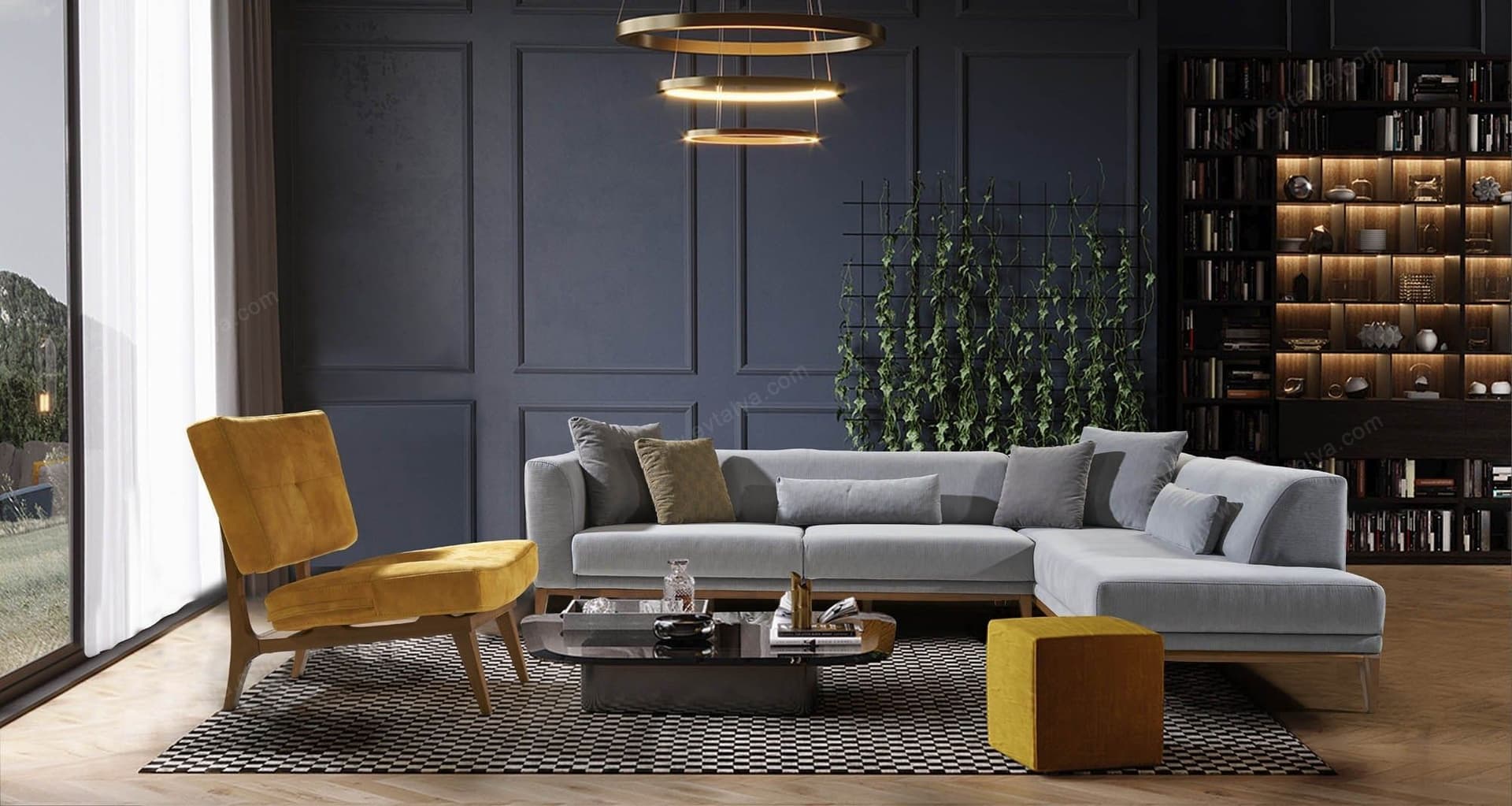 Solo Gri Köşe Takımı Takımı