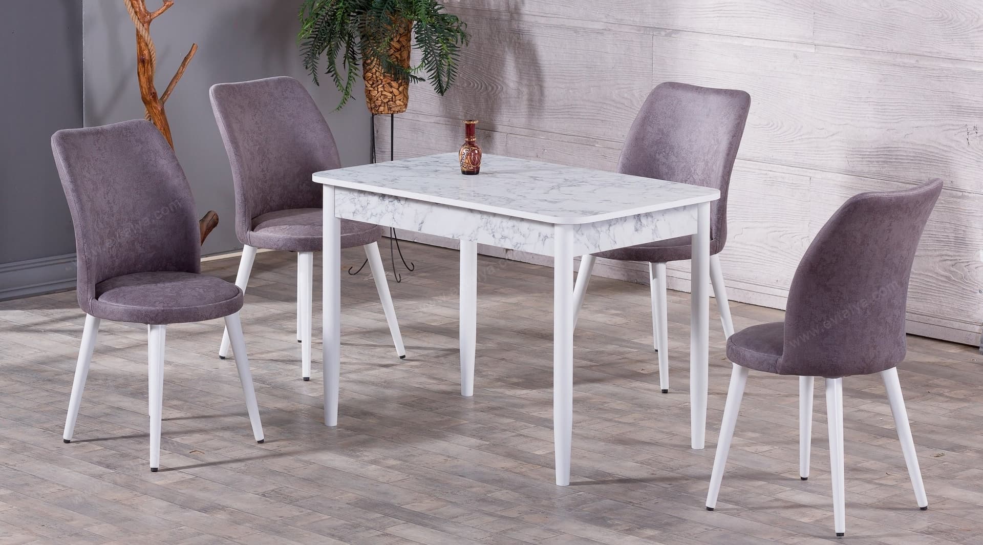 Terra Beyaz Modern Masa Takımı