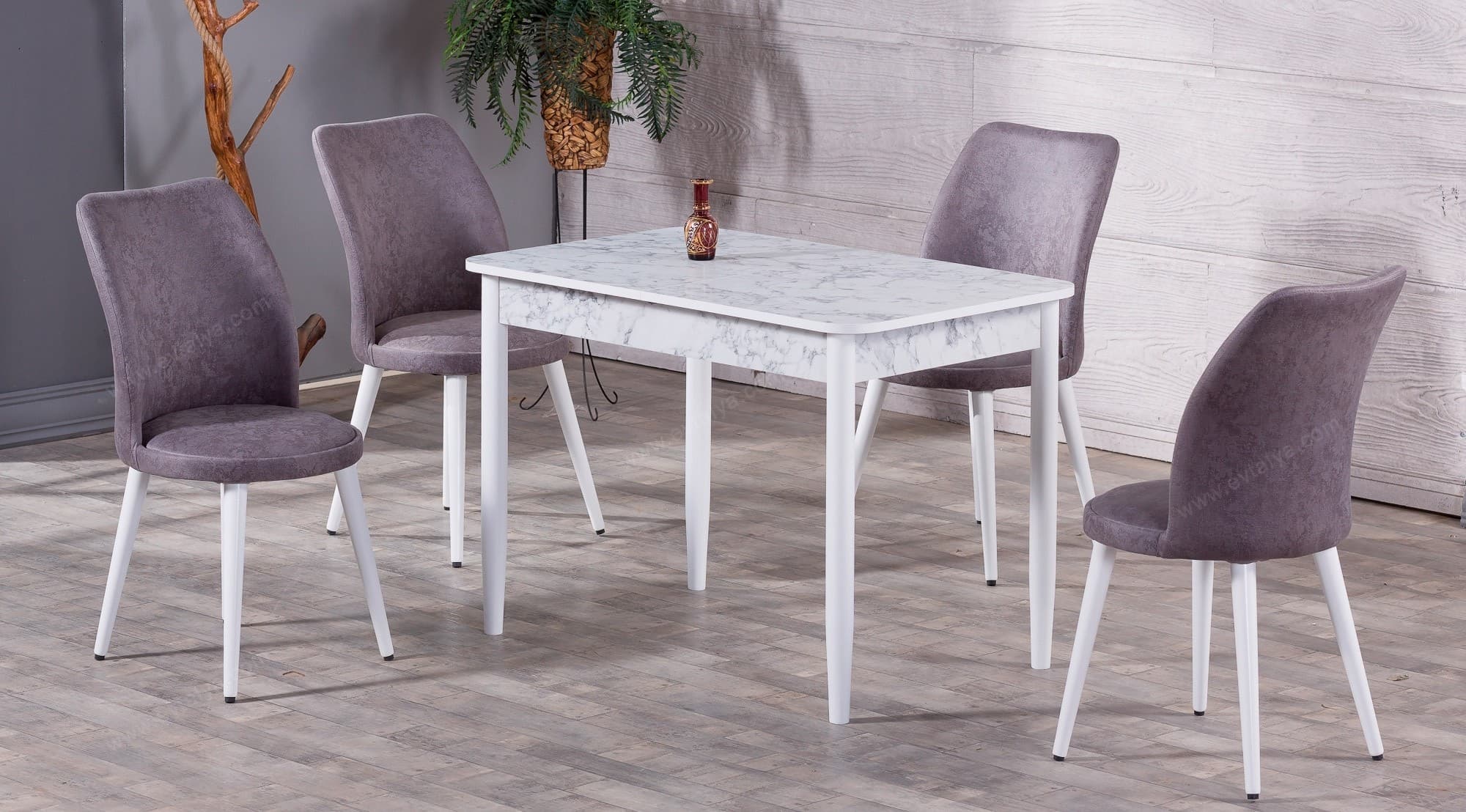 Terra Beyaz Modern Masa Takımı - Image 1