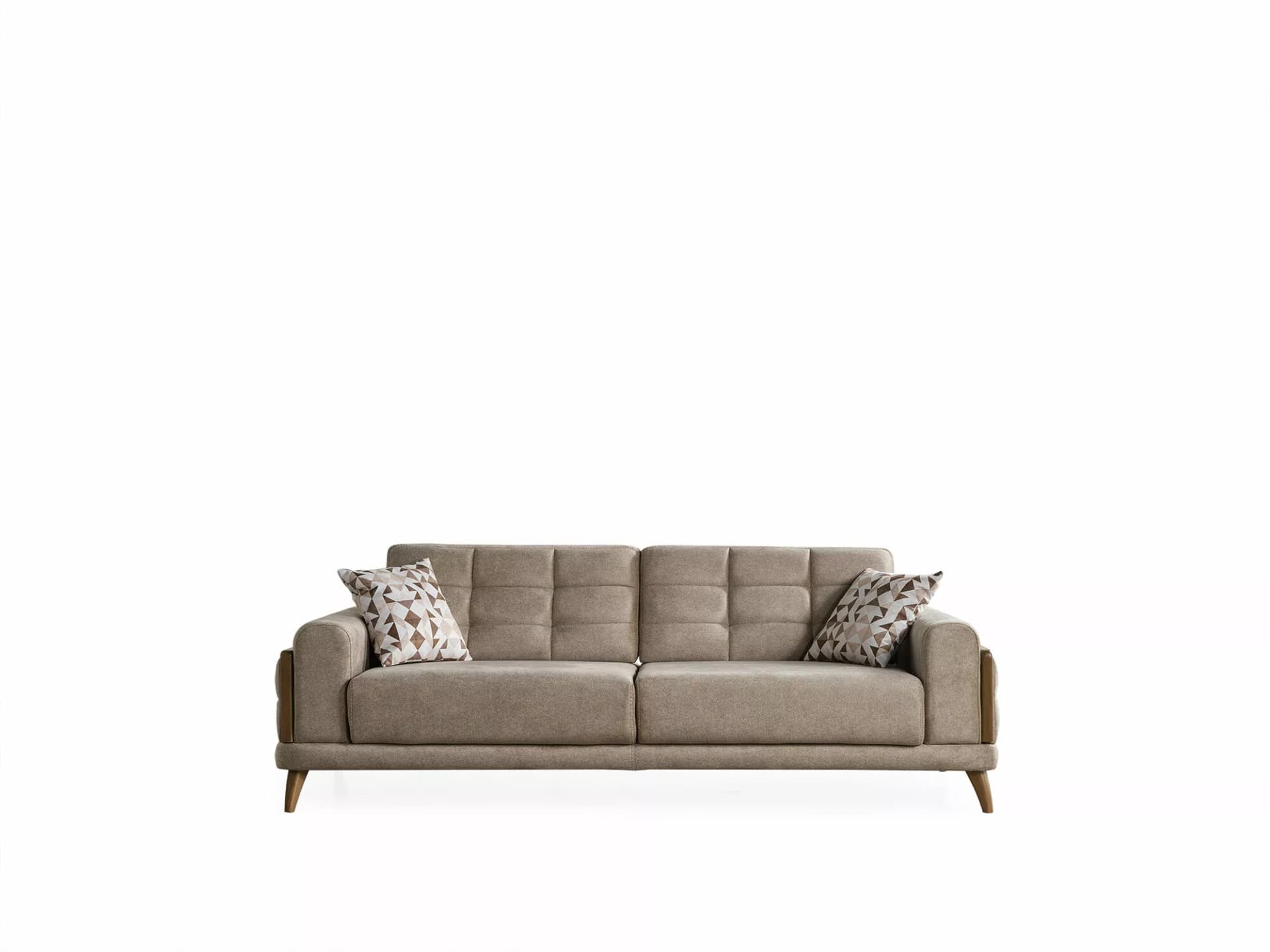 Tokyo Modern Ahşap Üçlü Koltuk - Image 4