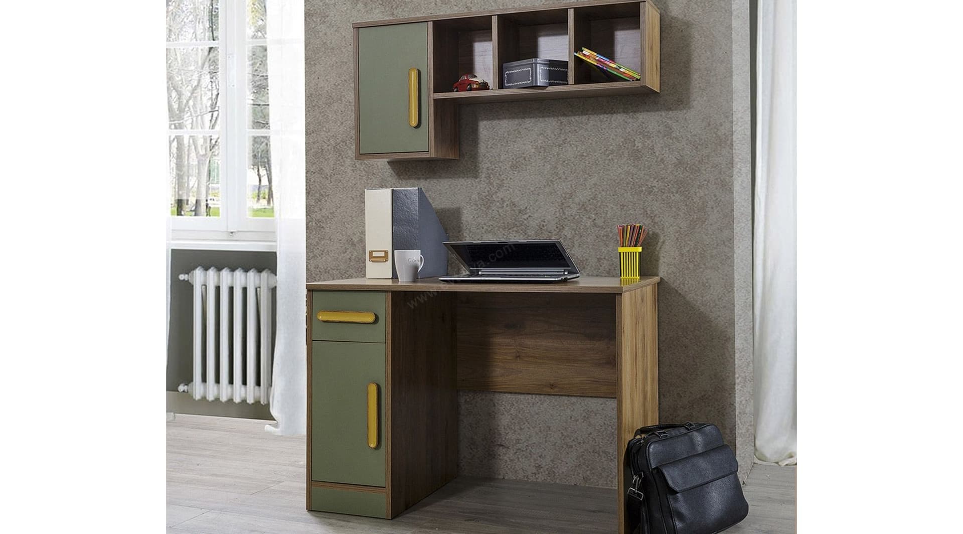 Trend Modern Yeşil Çalışma Masası - Image 1