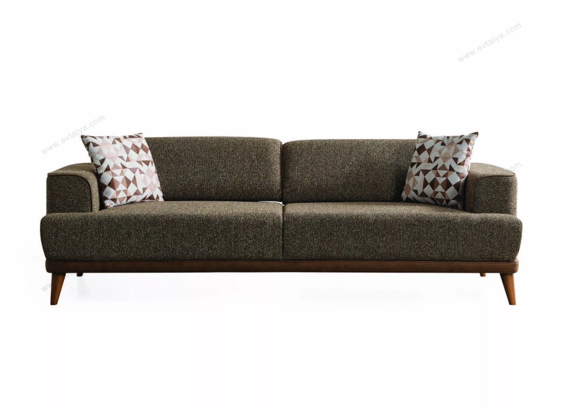 Verona Modern Ahşap Üçlü Koltuk - Image 1