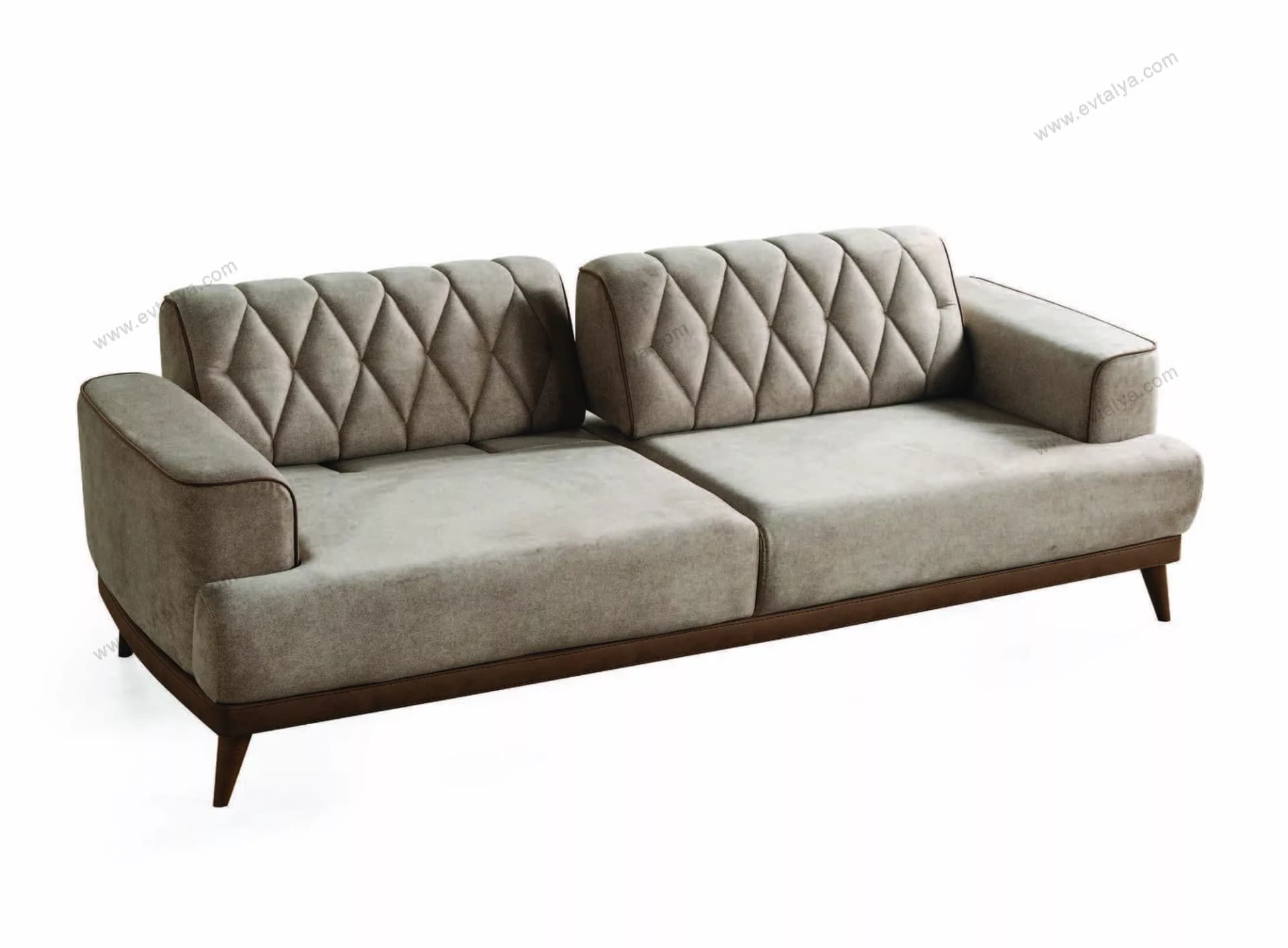Verona Modern Ahşap Üçlü Koltuk - Image 2