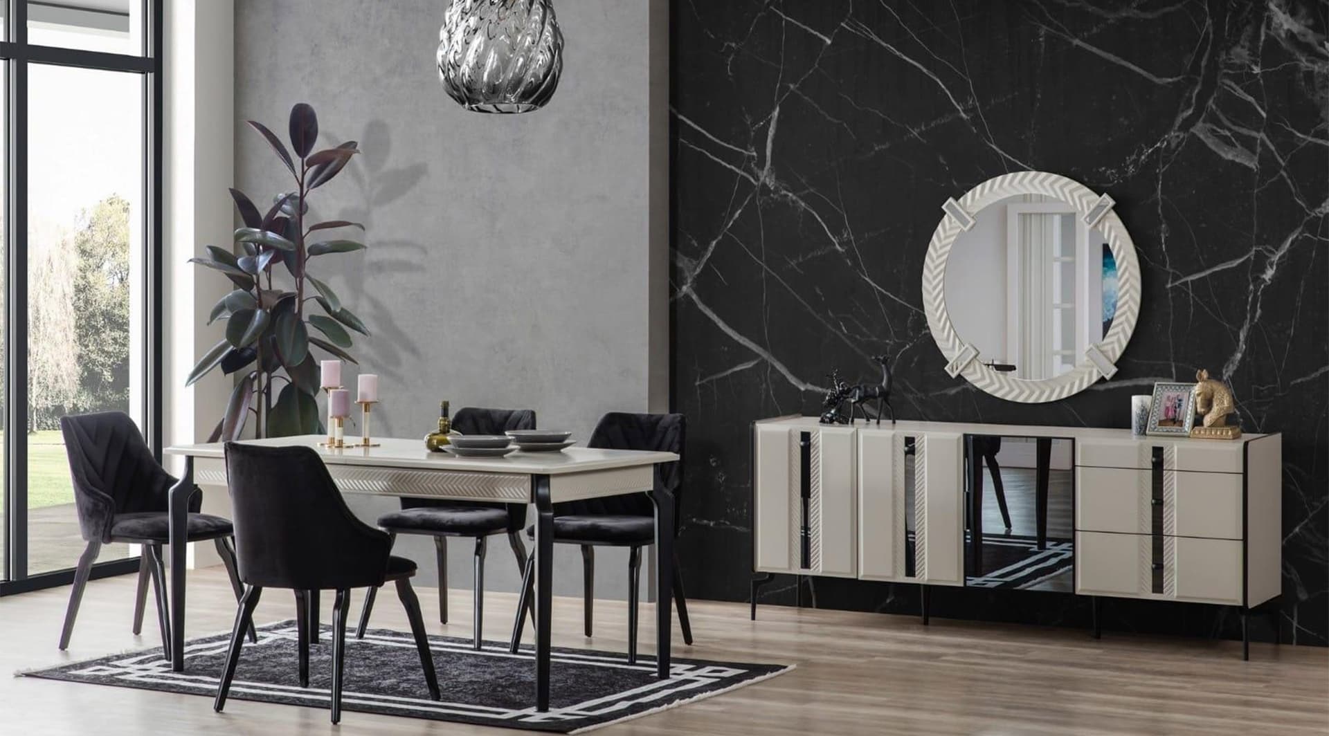 Versace Modern Yemek Odası Takımı 1