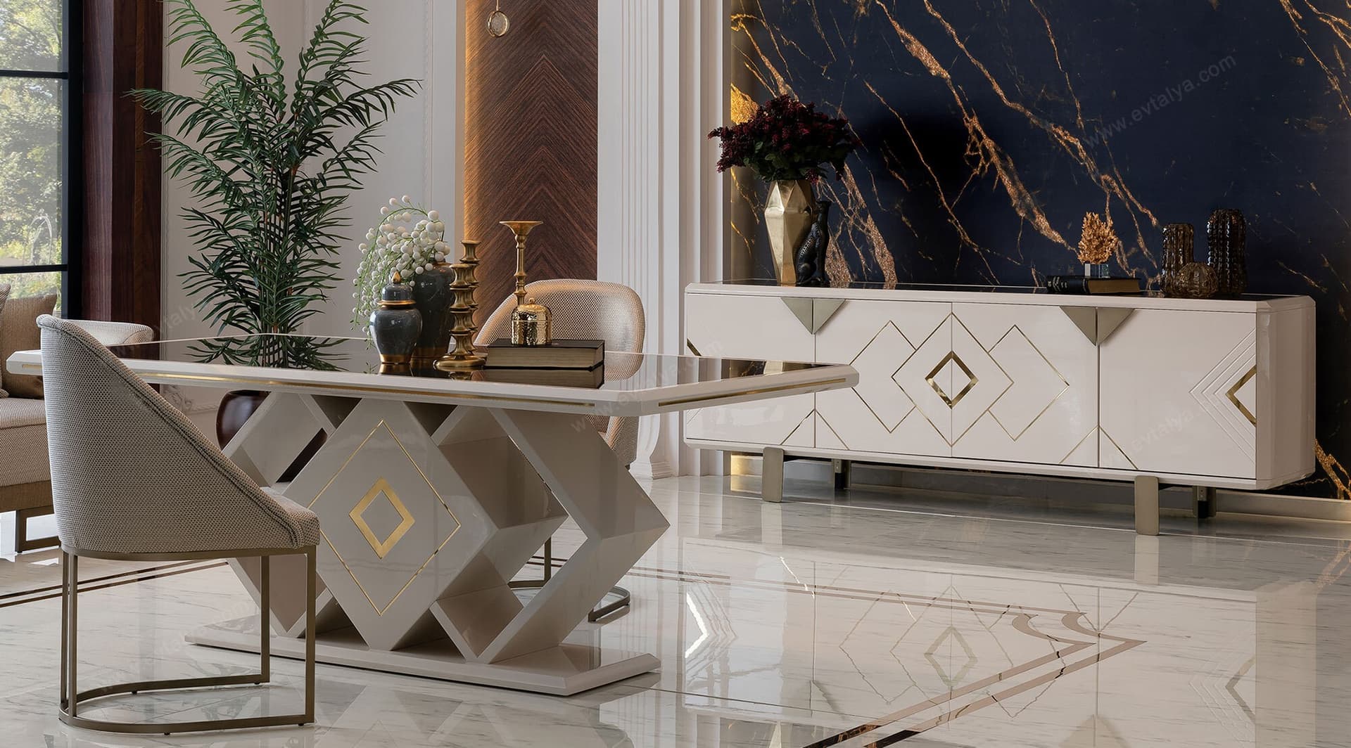 Versace Yemek Odası Takımı 2