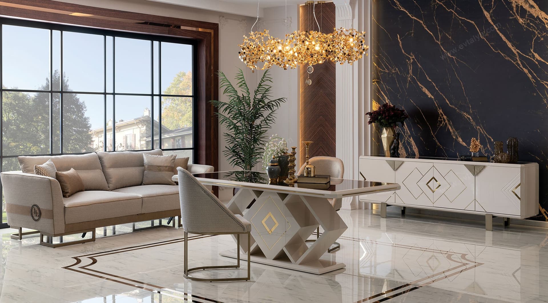 Versace Yemek Odası Takımı 1
