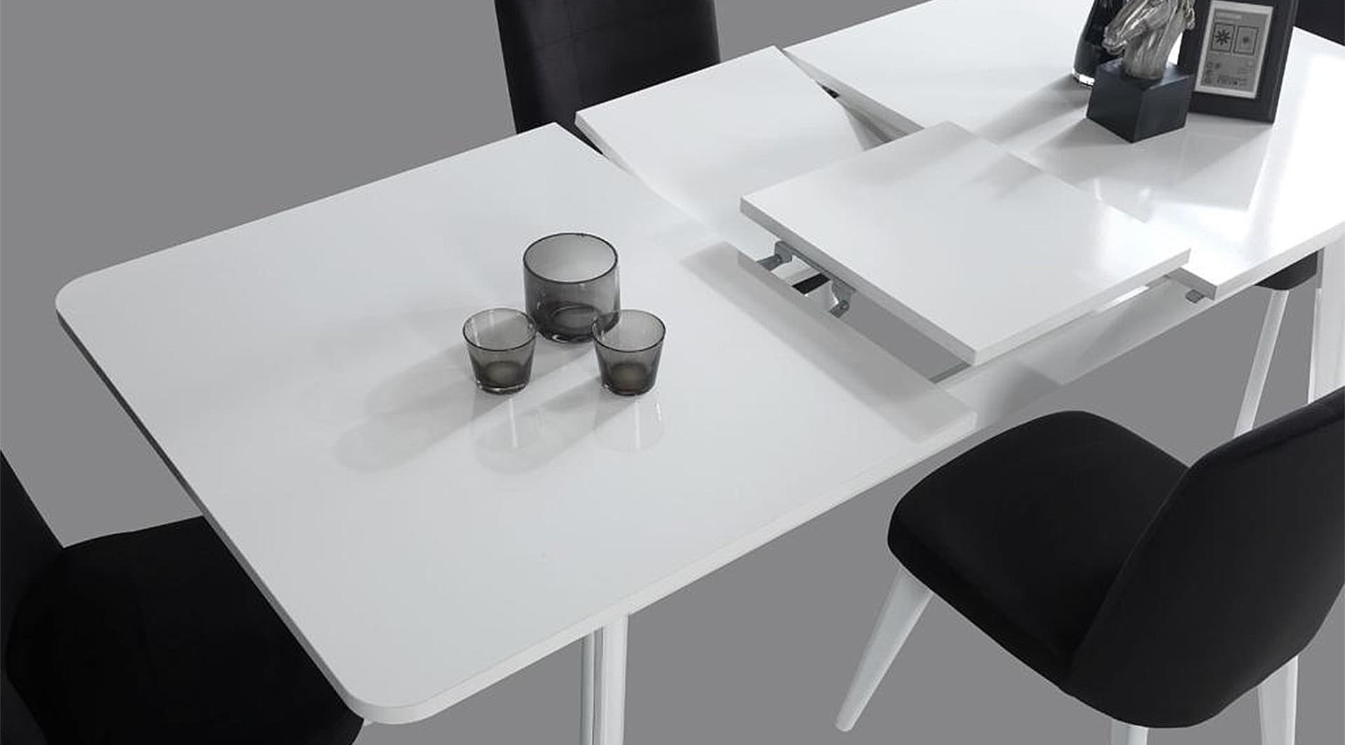 White Modern Yemek Odası Takımı - Image 3