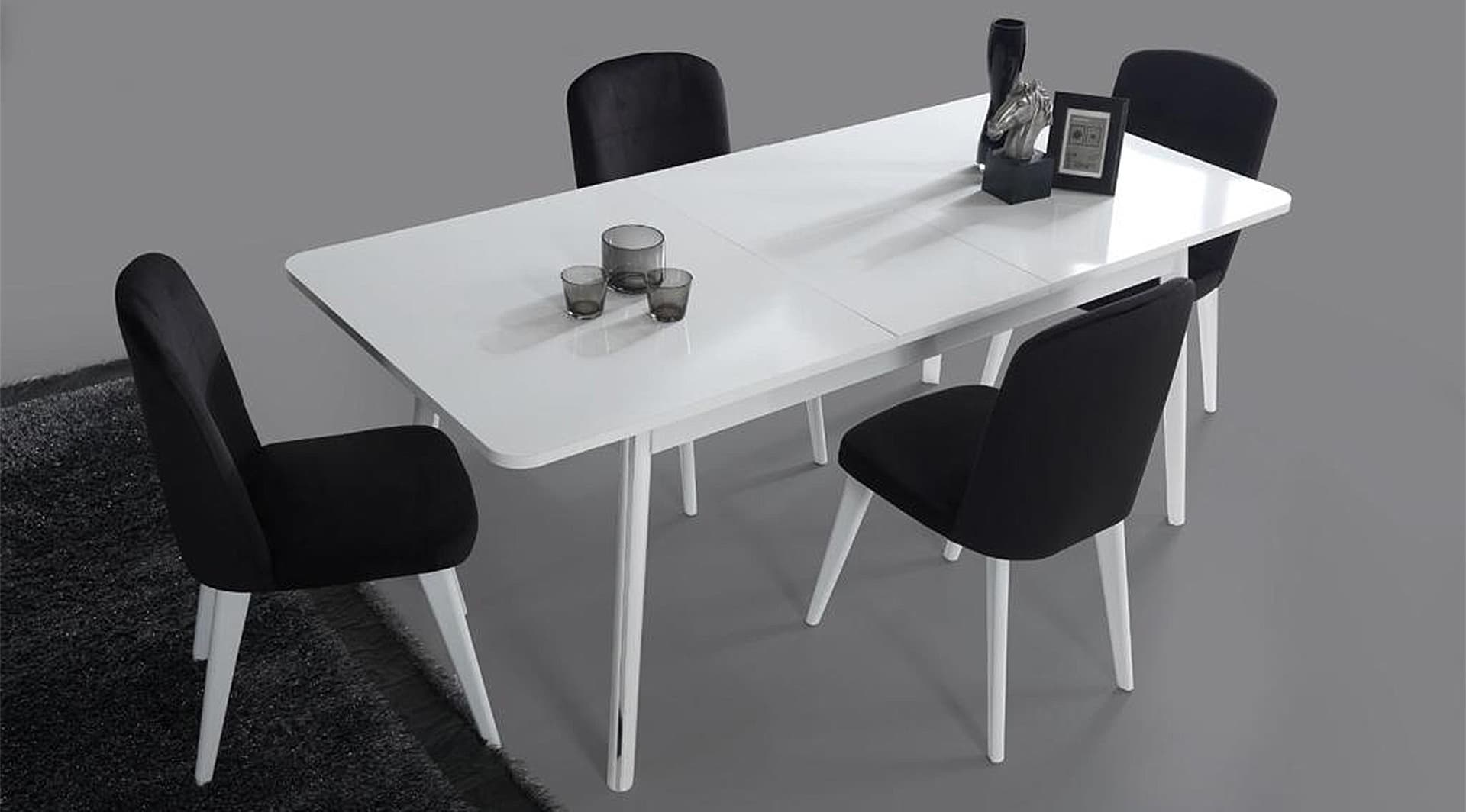 White Modern Yemek Odası Takımı - Image 4