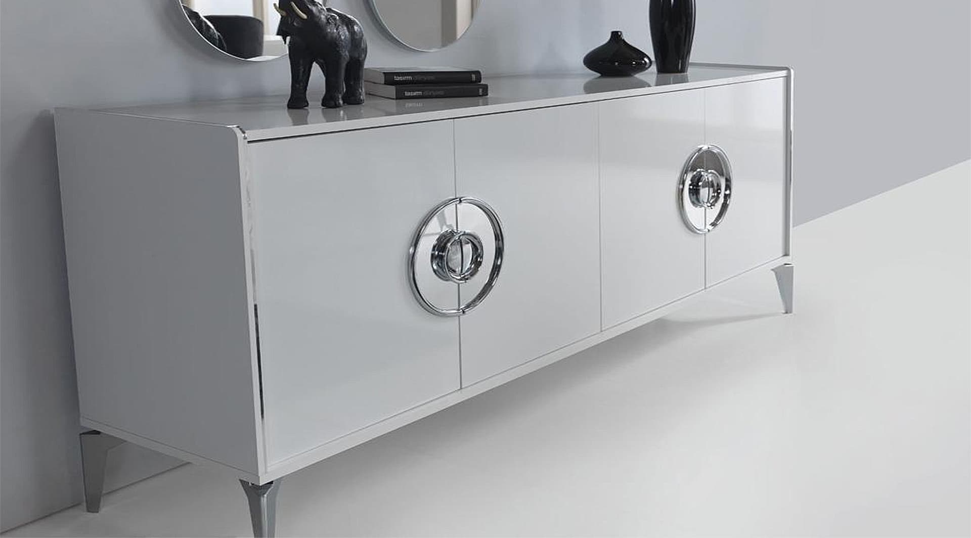 White Modern Yemek Odası Takımı - Image 5