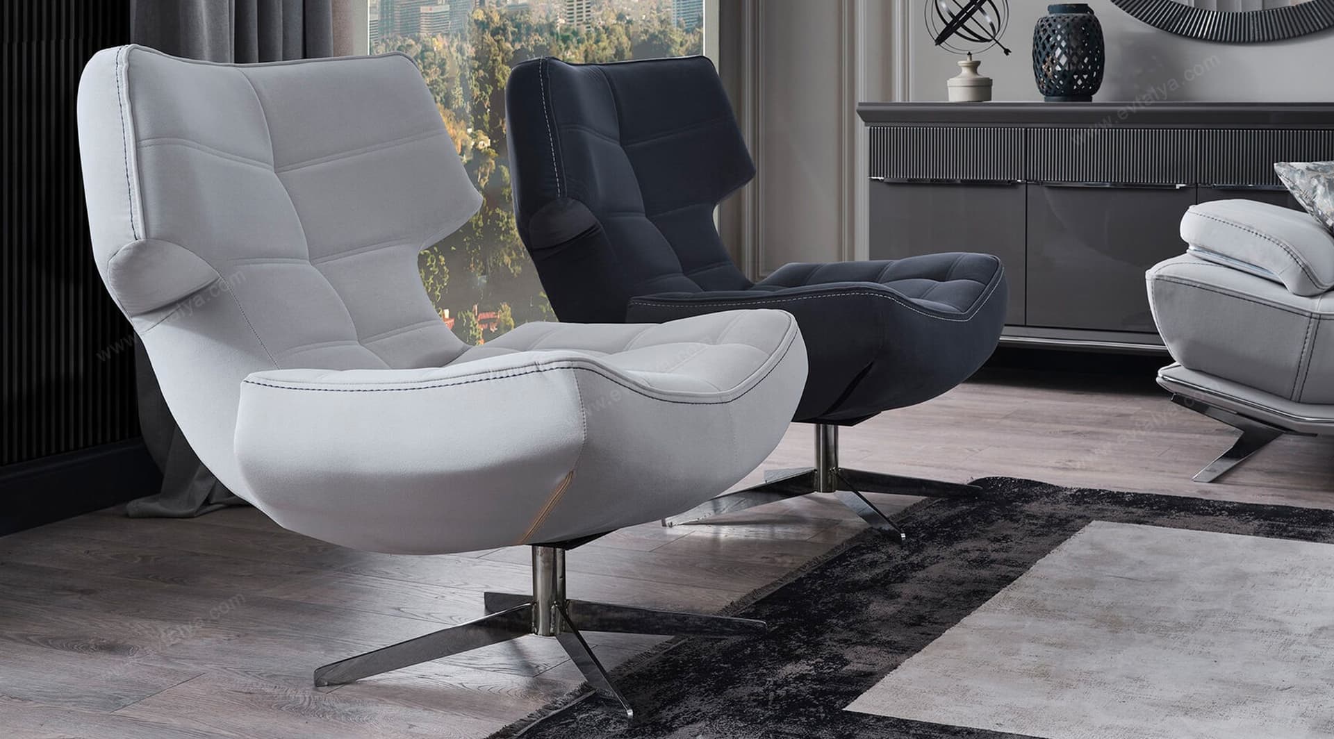 Maserati Gümüş Koltuk Takımı - Image 6