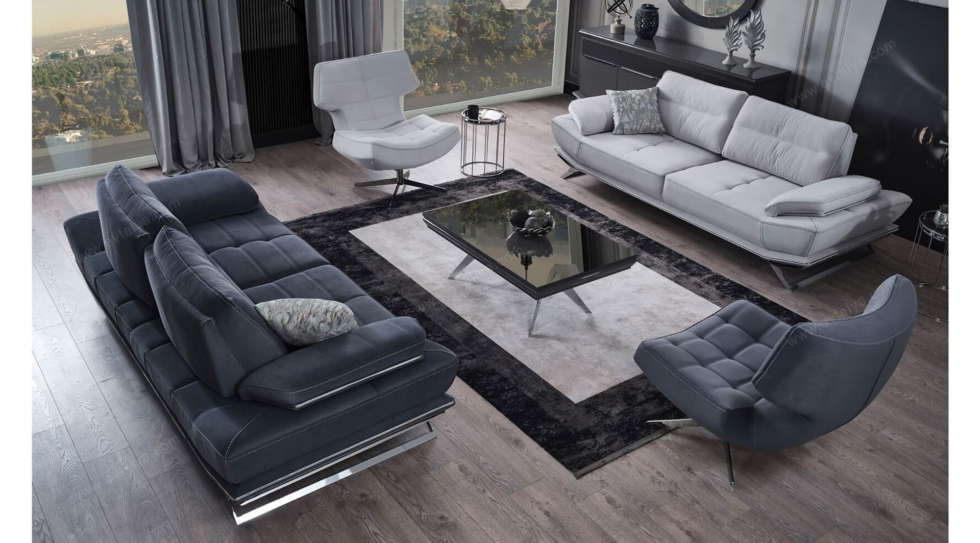 Maserati Gümüş Koltuk Takımı - Image 1