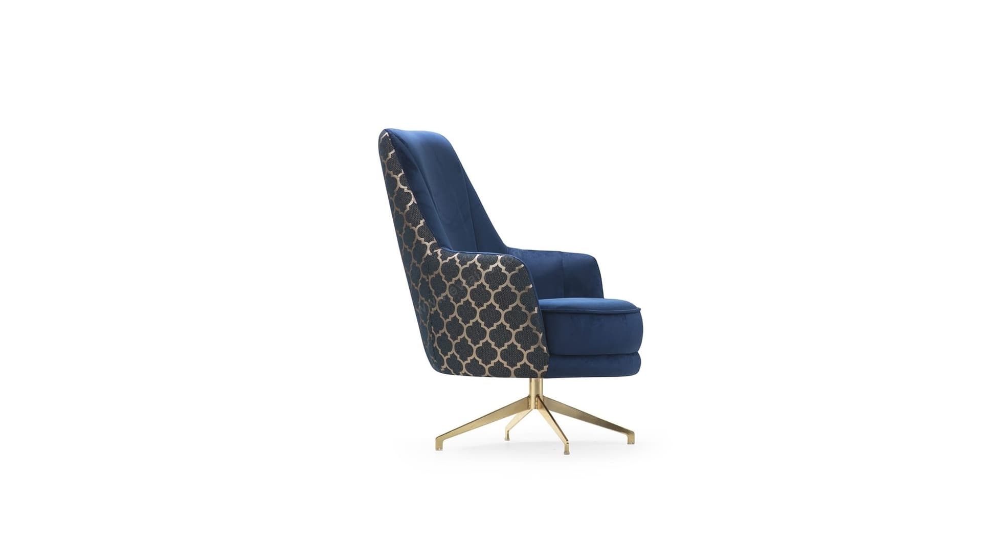 Yaren Mavi Modern Berjer - Image 1