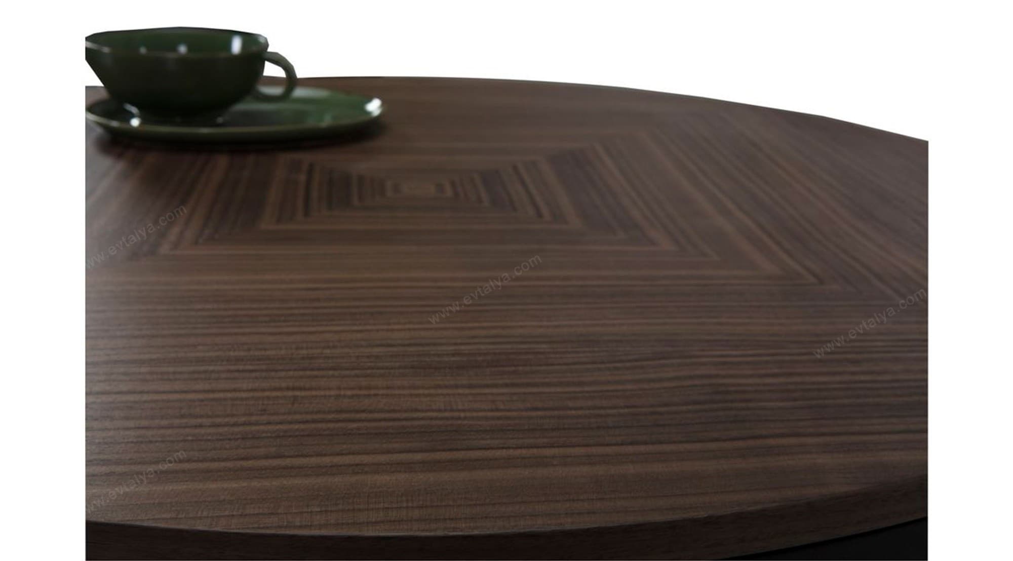 Zen Yuvarlak Siyah Metal Orta Sehpa 3