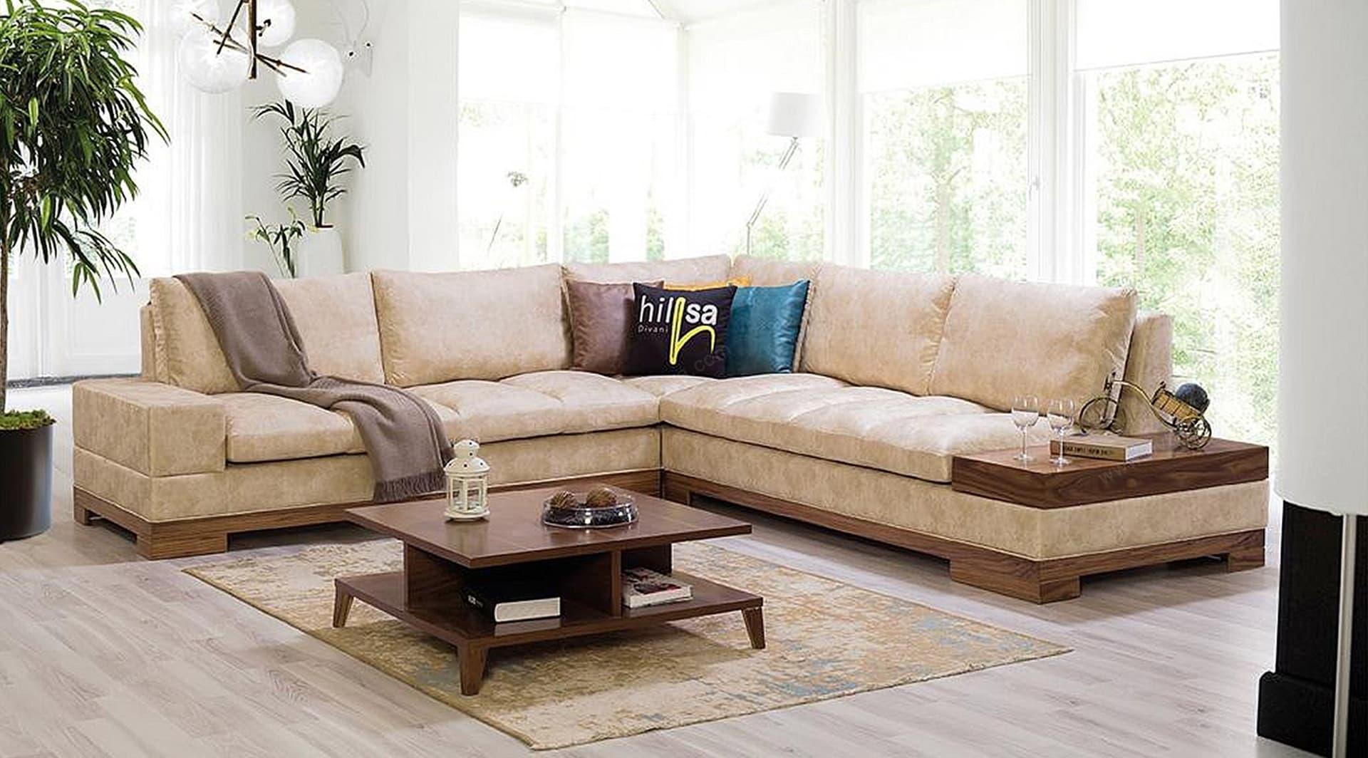 Zeren Akıllı Modern Köşe Koltuk Takımı - Image 1