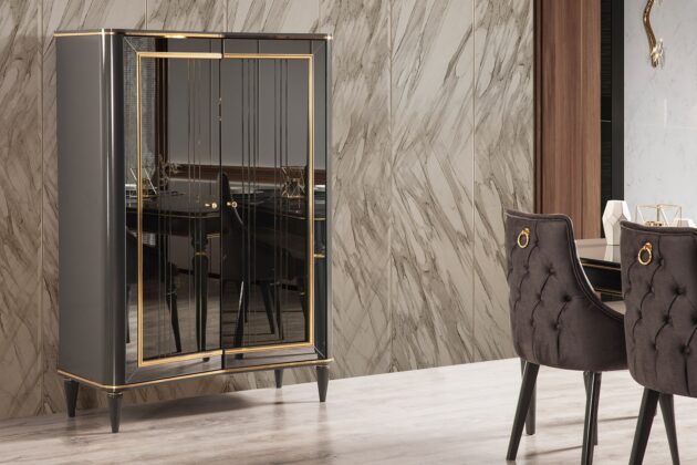 Luxury Avangard Black Vitrin